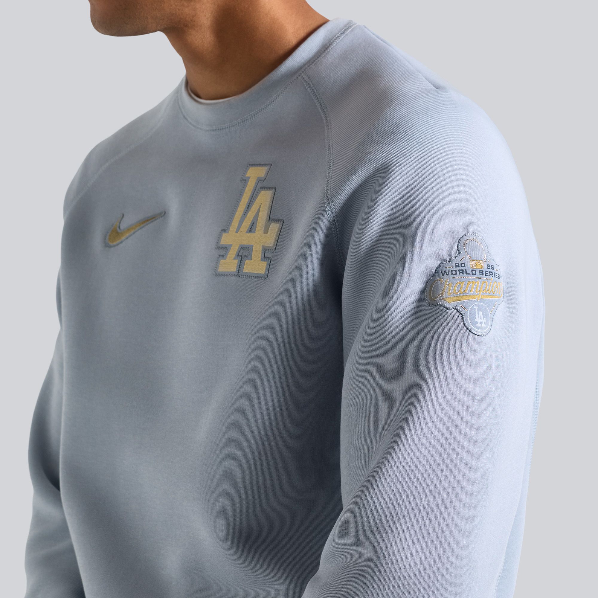 Nike Men's Los Angeles Dodgers 2026 Gold Collection Club Fleece Crewneck Sweatshirt product image