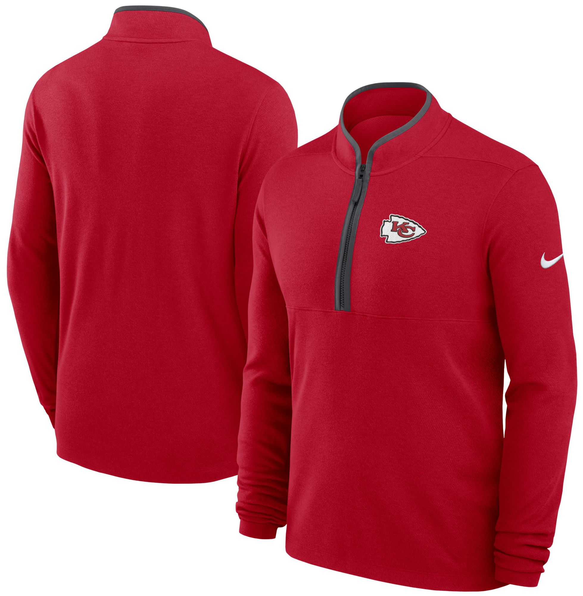Nike Men's Kansas City Chiefs University Red Victory 1/2 Zip Pullover Jacket product image