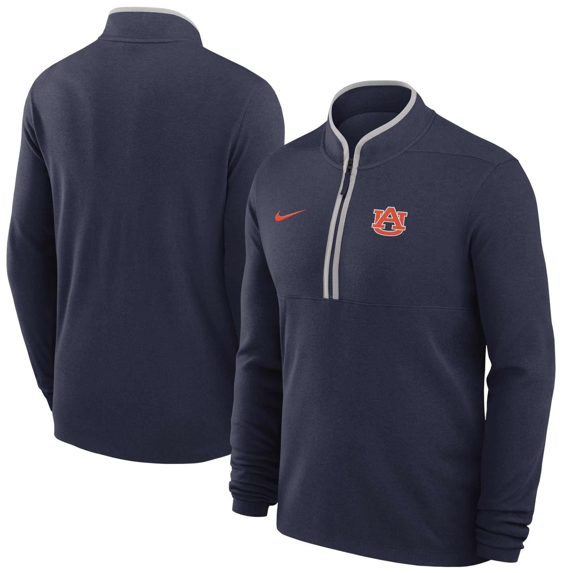 Nike Men's Auburn Tigers College Navy Victory 1/2 Zip Sweater product image