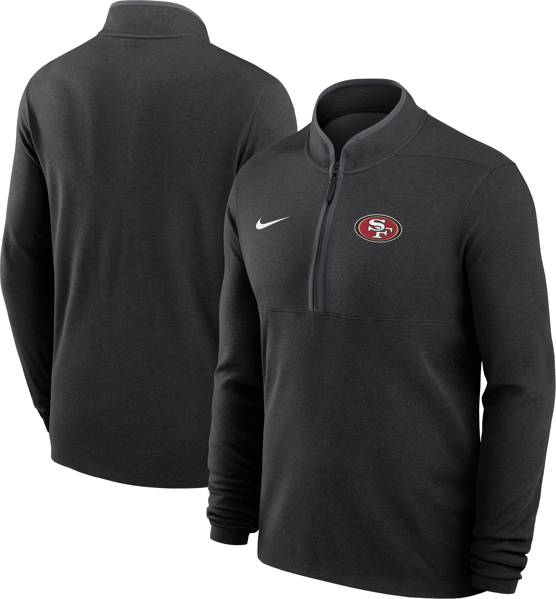 Nike Men's San Francisco 49ers Black Victory Half-Zip Pullover Jacket product image