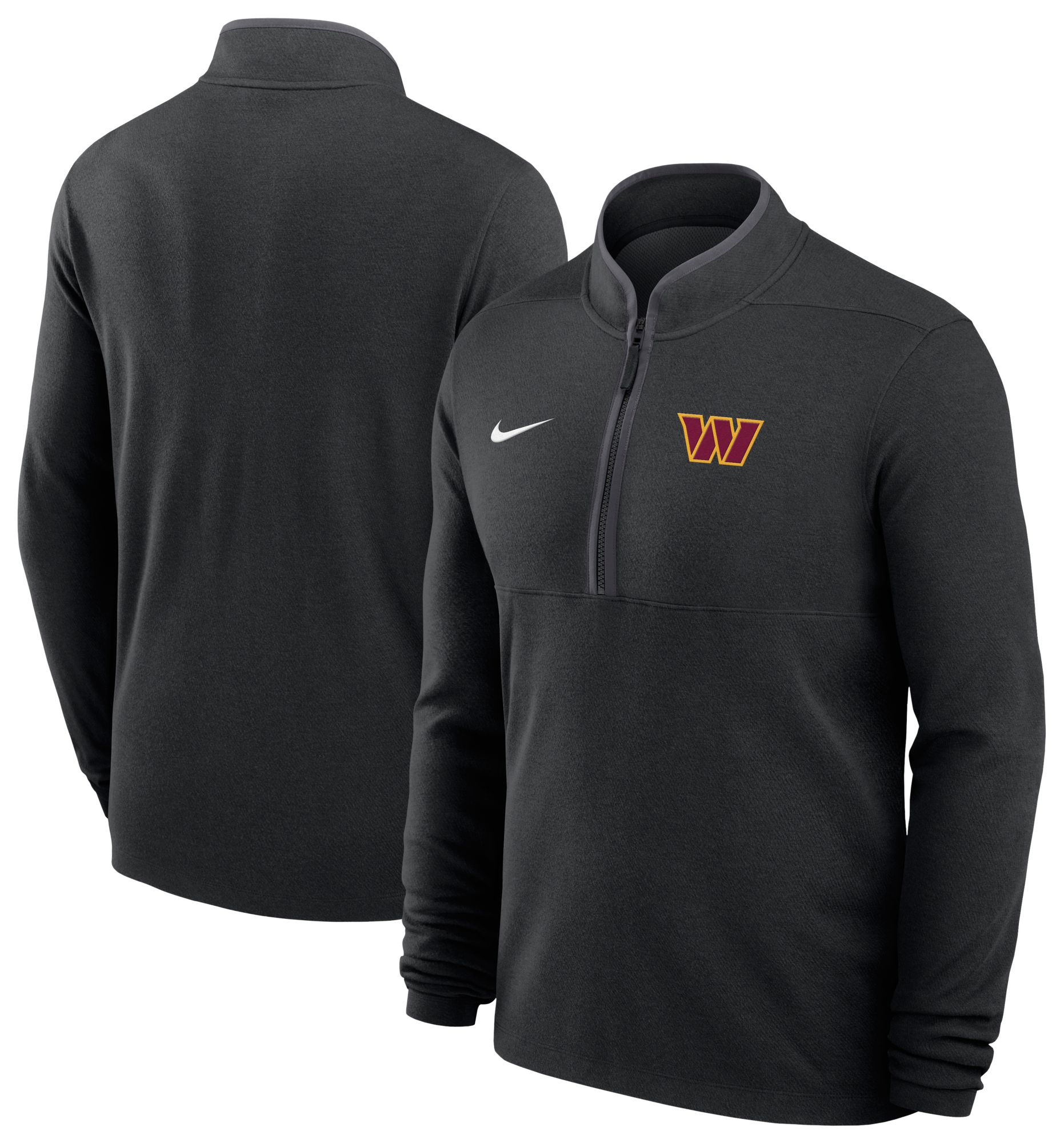 Nike Men's Washington Commanders Black Victory Half-Zip Pullover