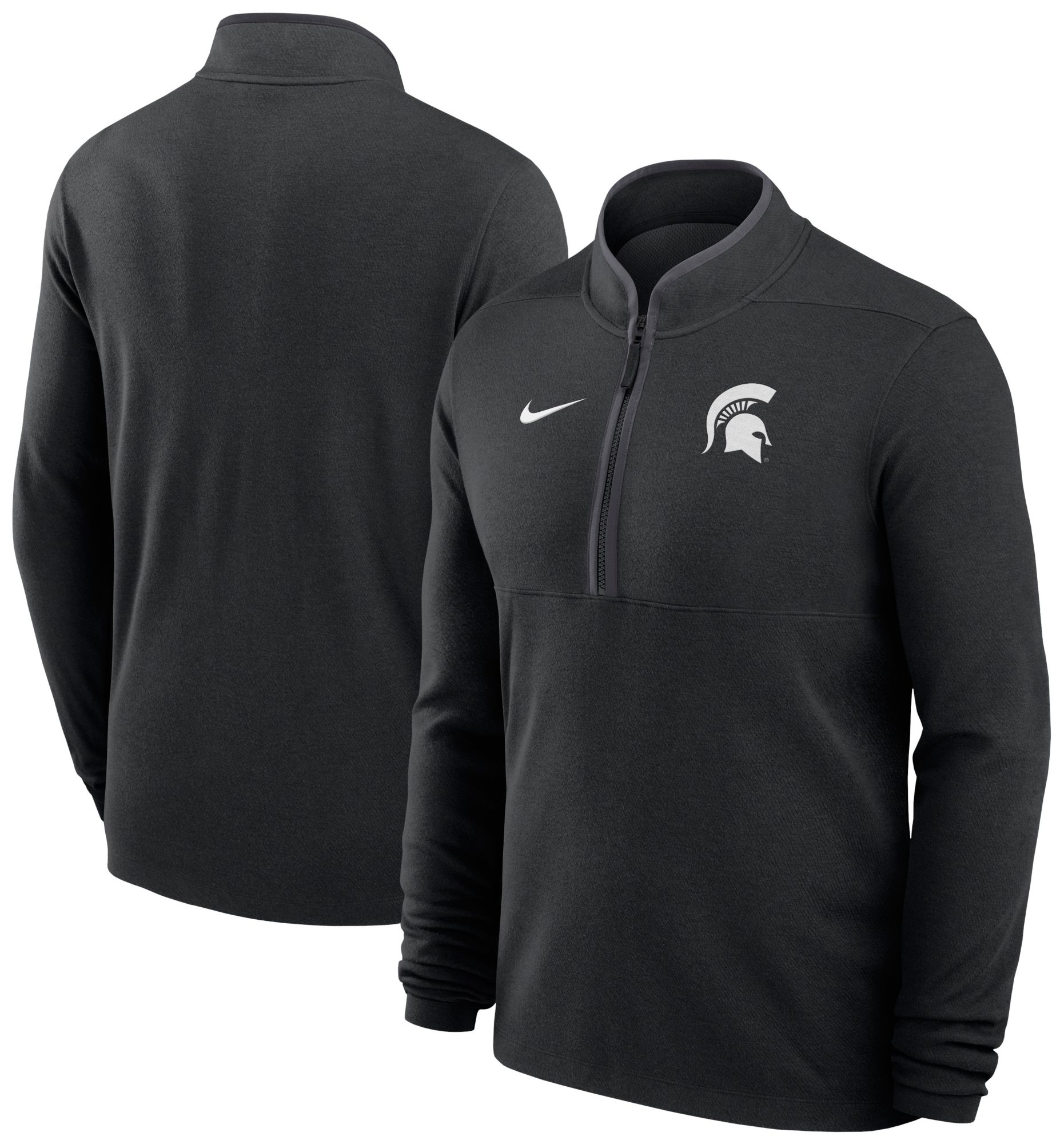 Nike Men's Michigan State Spartans Black Dri-FIT Victory 1/4 Zip Pullover product image