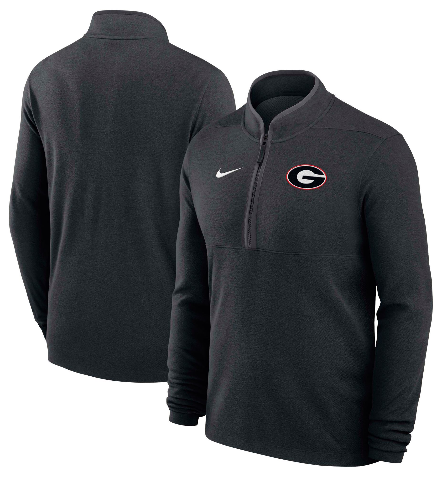 Nike Men's Georgia Bulldogs Black Victory 1/2 Zip Sweater product image