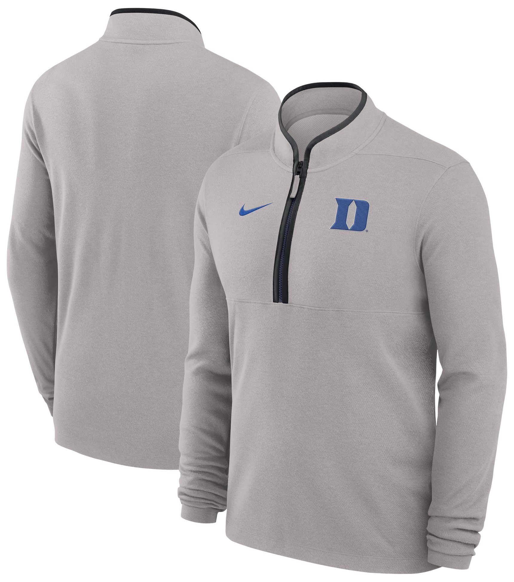 Nike Adult Duke Blue Devils Victory Pewter Grey 1/2 Zip Sweater product image