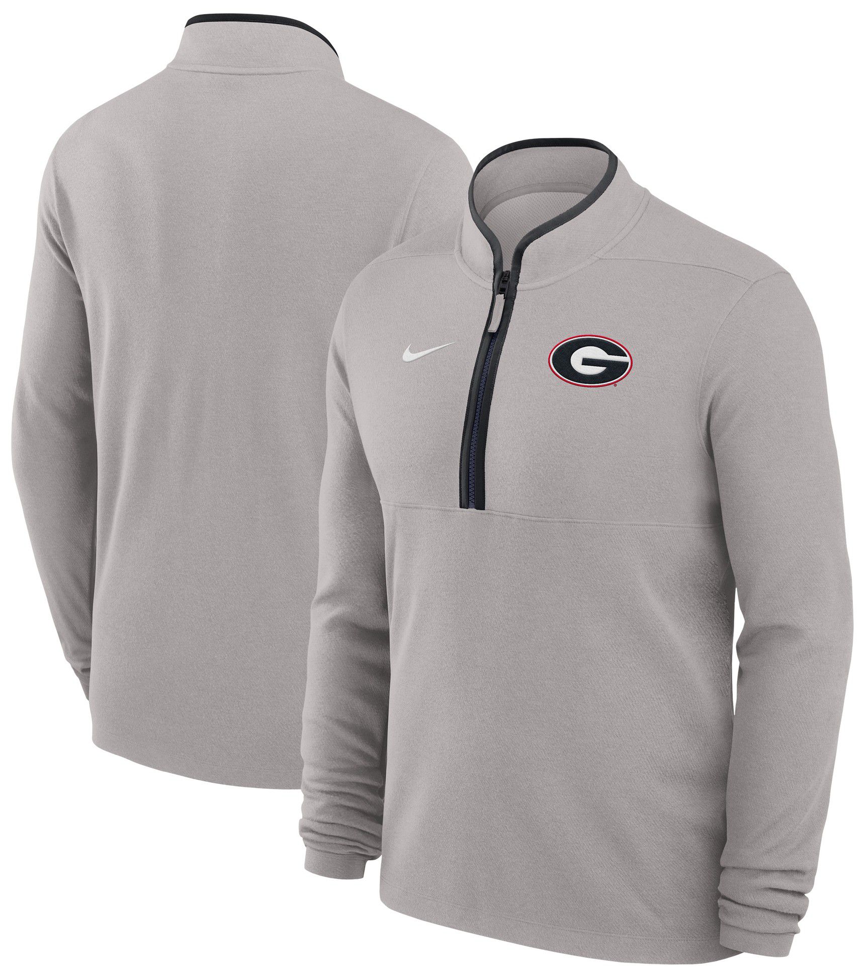 Nike Adult Georgia Bulldogs Victory Pewter Grey 1/2 Zip Sweater product image
