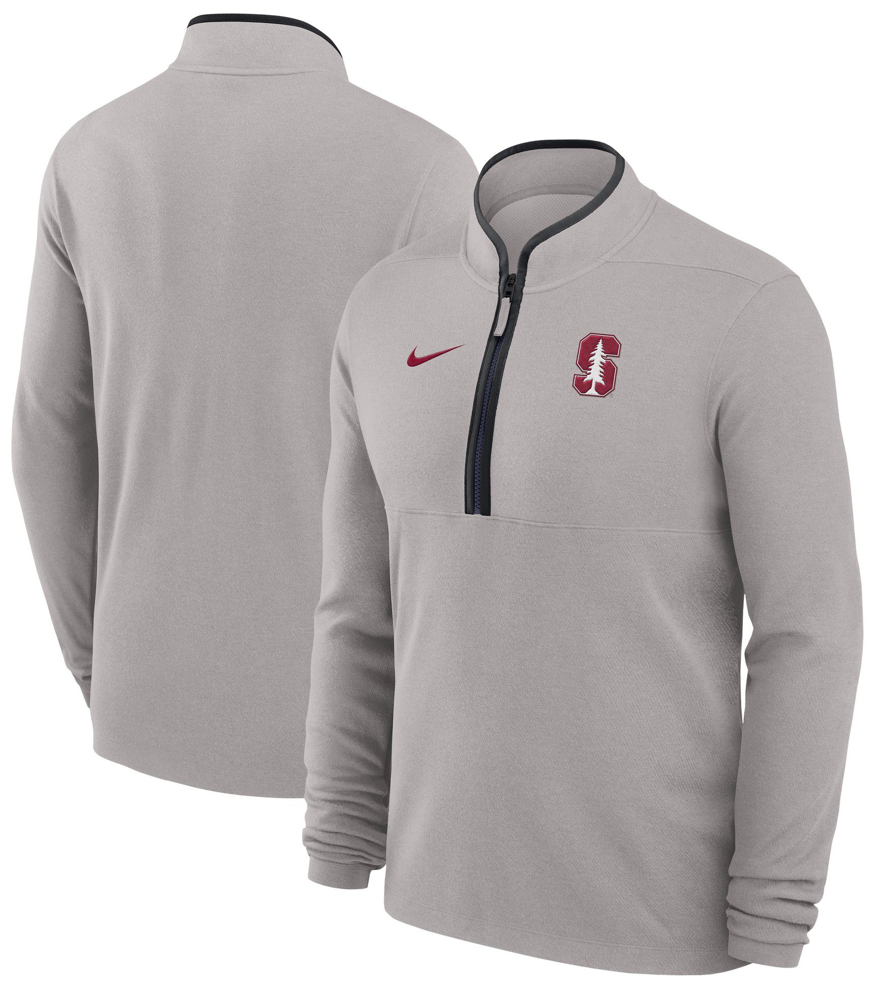 Nike Adult Stanford Cardinal Victory Pewter Grey 1/2 Zip Sweater product image