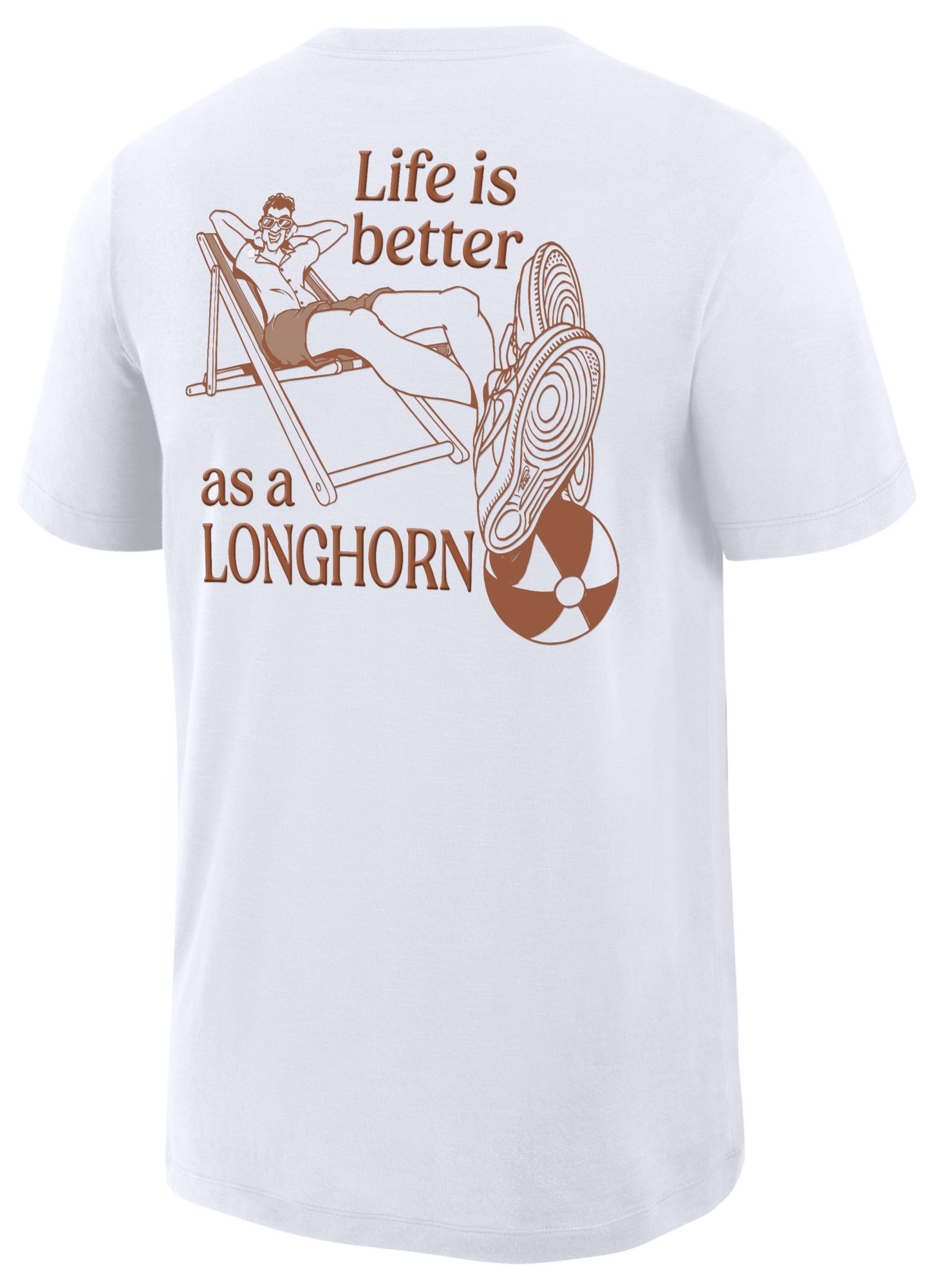 Nike Men's Texas Longhorns White Local Mascot Slub T-Shirt product image