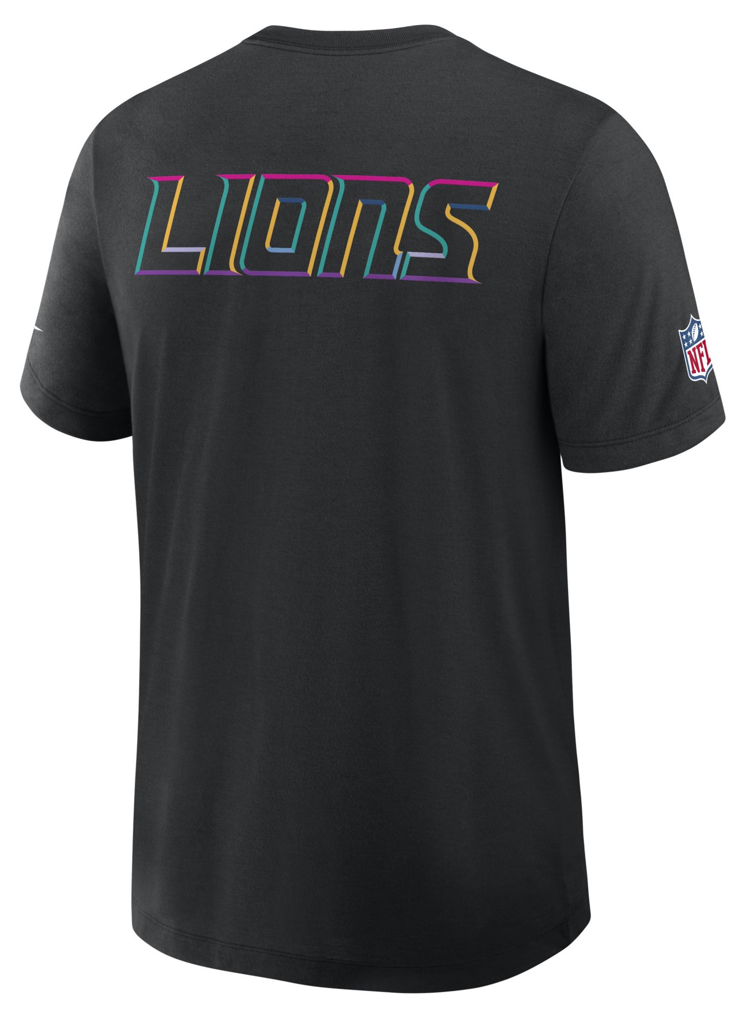Nike Men's Detroit Lions Crucial Catch Black Triblend Dri-FIT T-Shirt product image
