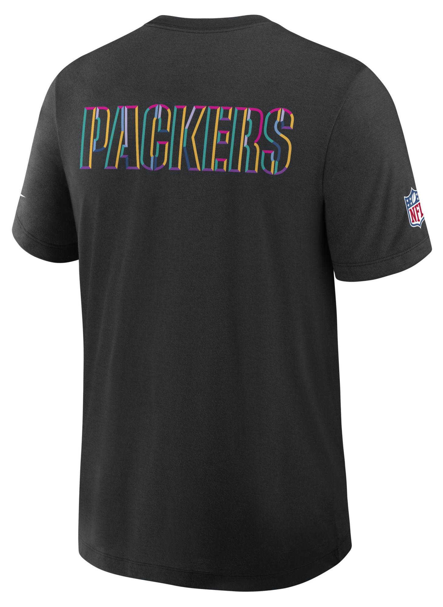Nike Men's Green Bay Packers Crucial Catch Black Triblend T-Shirt product image