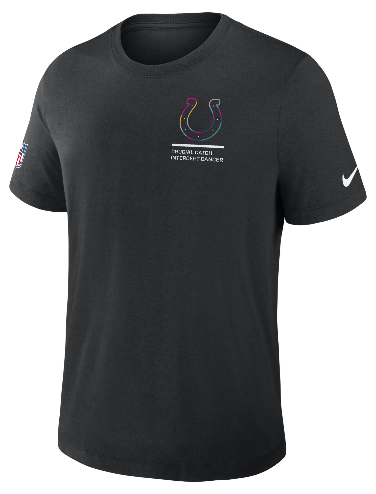 Nike Men's Indianapolis Colts Crucial Catch Black Triblend Dri-FIT T-Shirt product image