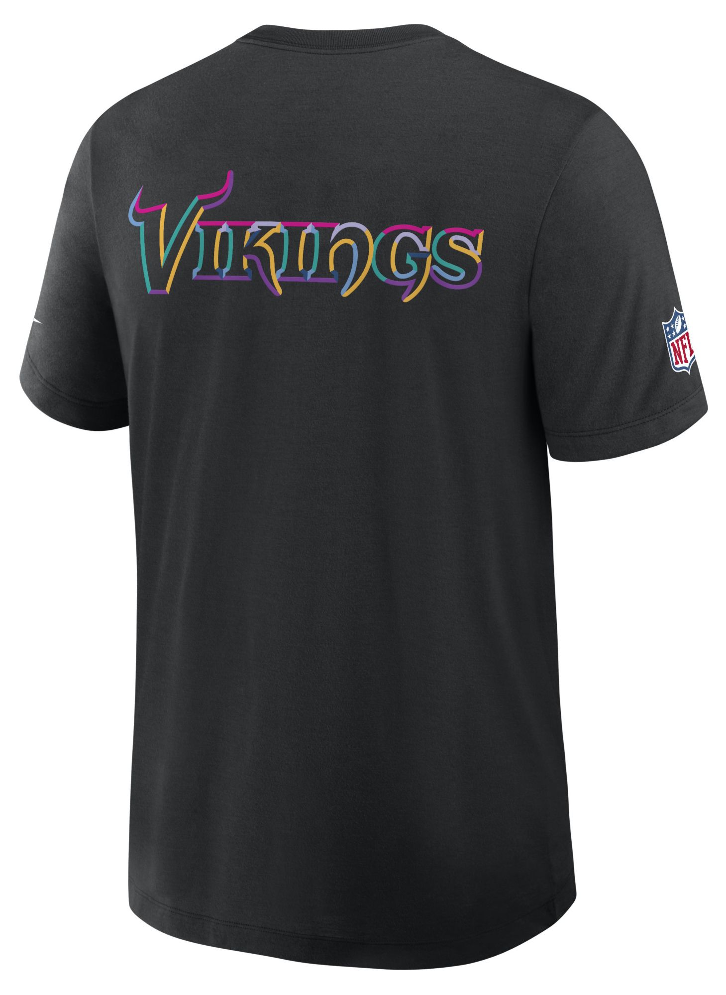 Nike Men's Minnesota Vikings Crucial Catch Black Triblend Dri-FIT T-Shirt product image