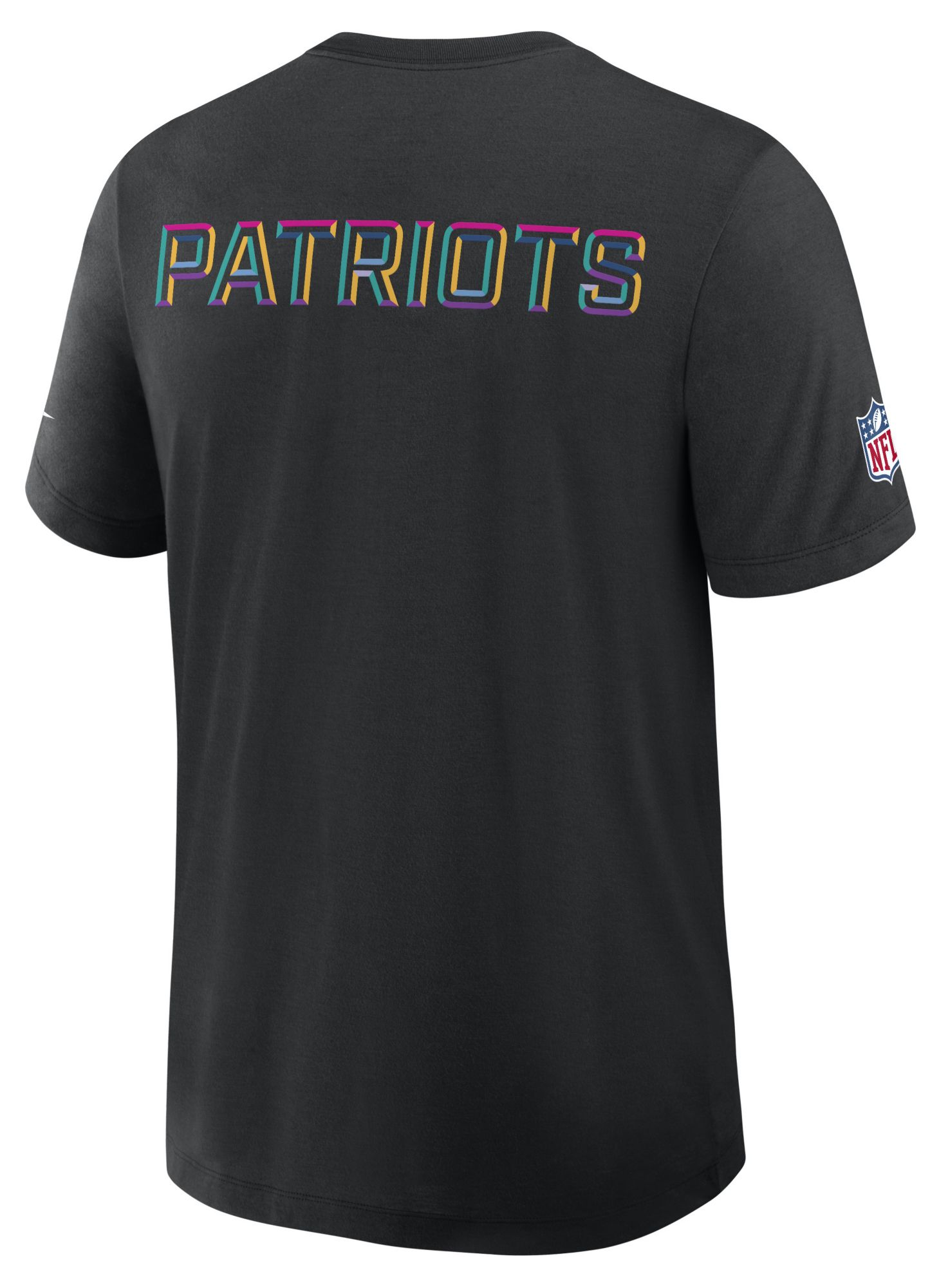 Nike Men's New England Patriots Crucial Catch Black Triblend Dri-FIT T-Shirt product image