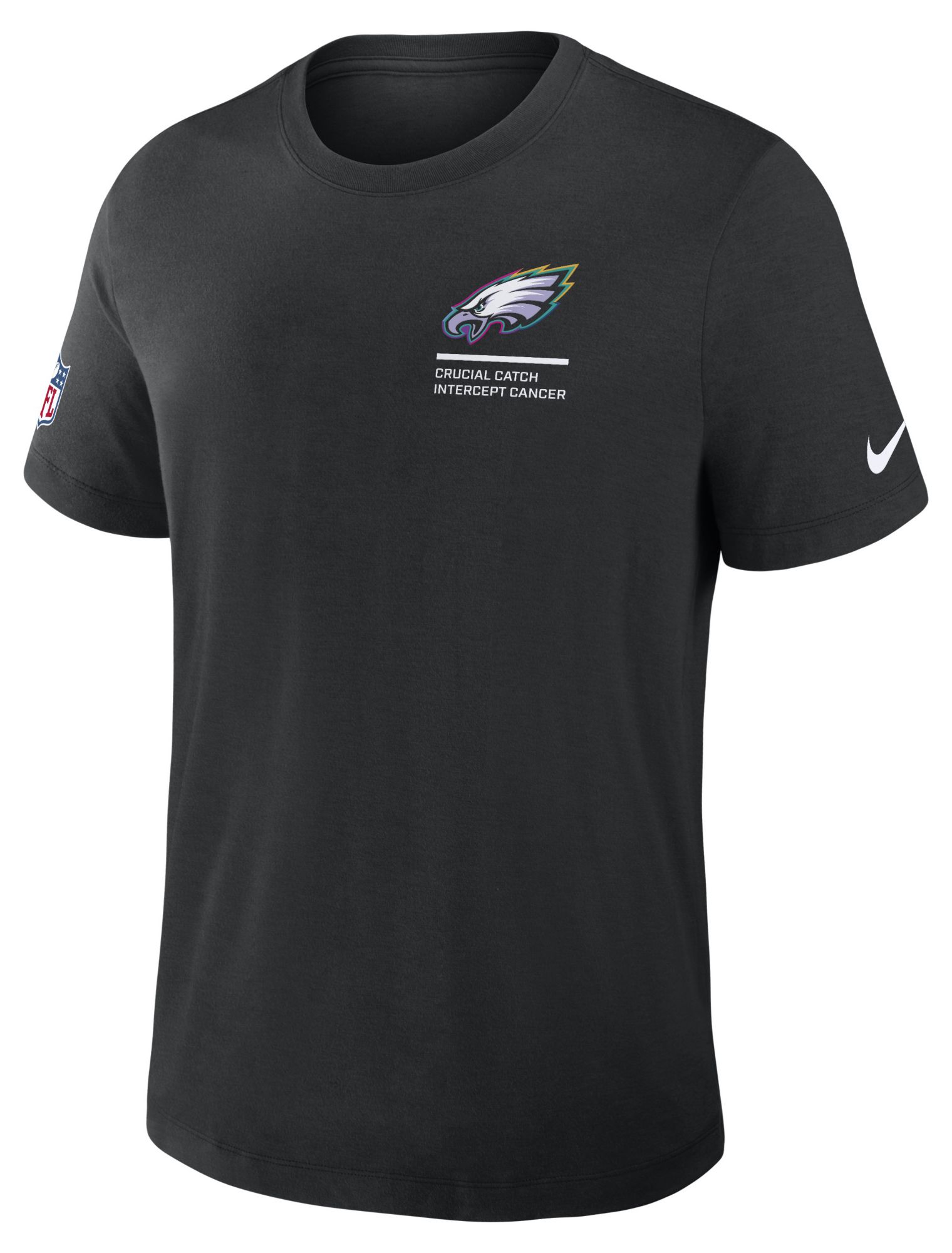 Nike Men's Philadelphia Eagles Crucial Catch Black Triblend Dri-FIT T-Shirt product image