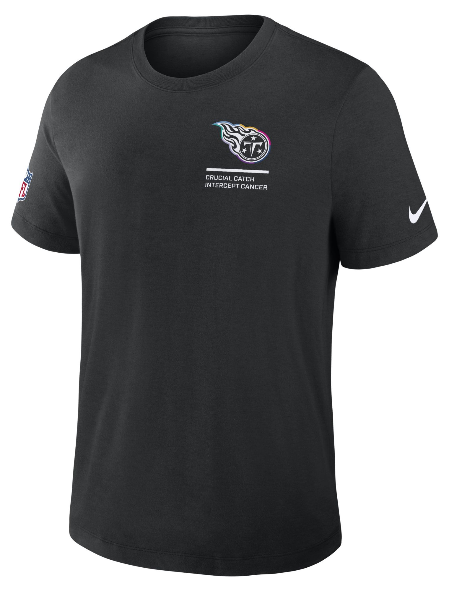 Nike Men's Tennessee Titans Crucial Catch Black Triblend Dri-FIT T-Shirt product image