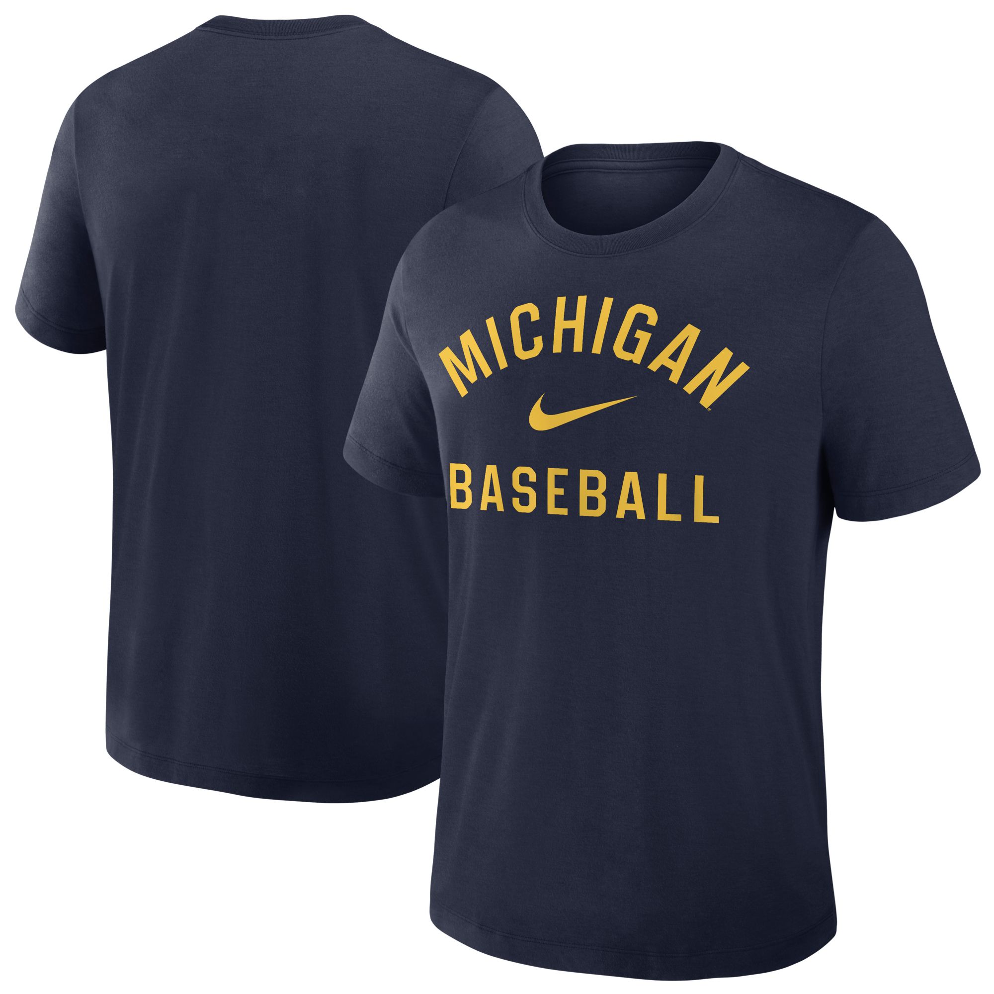 Nike Men's Michigan Wolverines College Navy Early Work Dugout T-Shirt product image