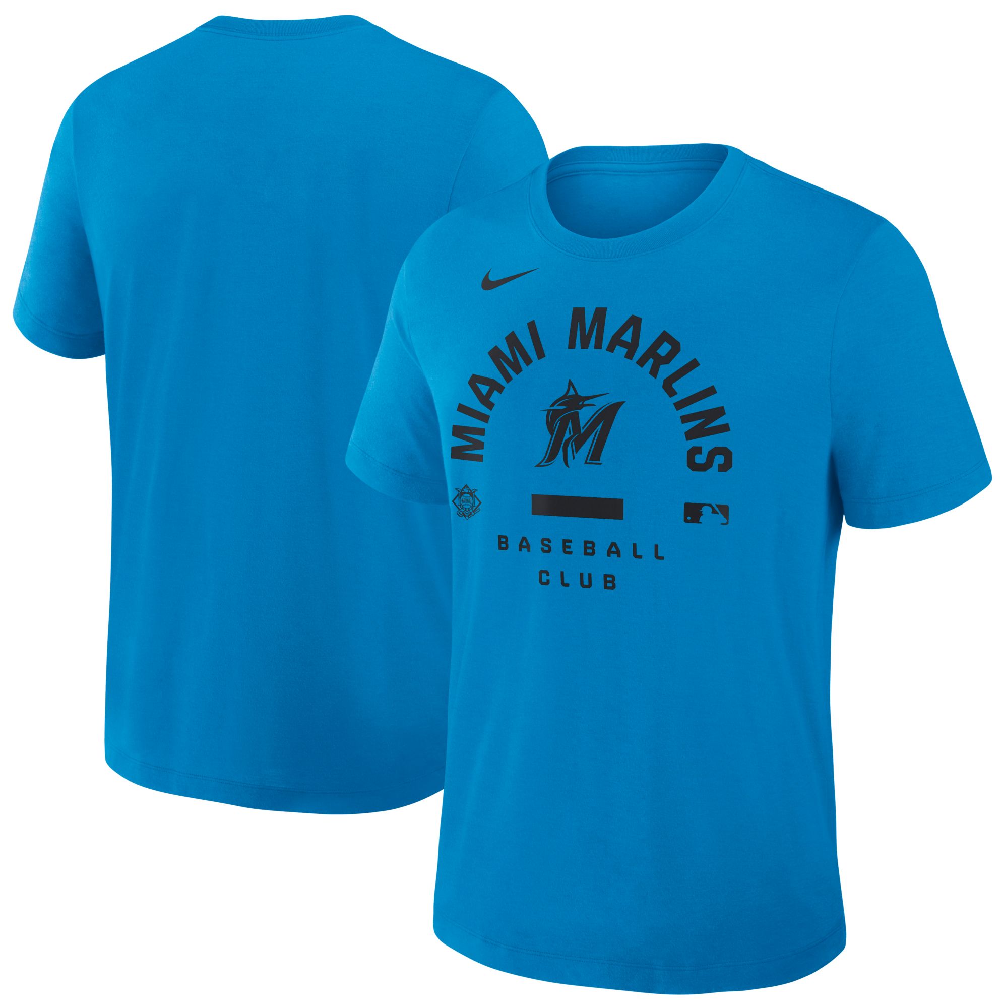 Nike Men's Miami Marlins Blue Authentic Collection Early Work T-Shirt product image