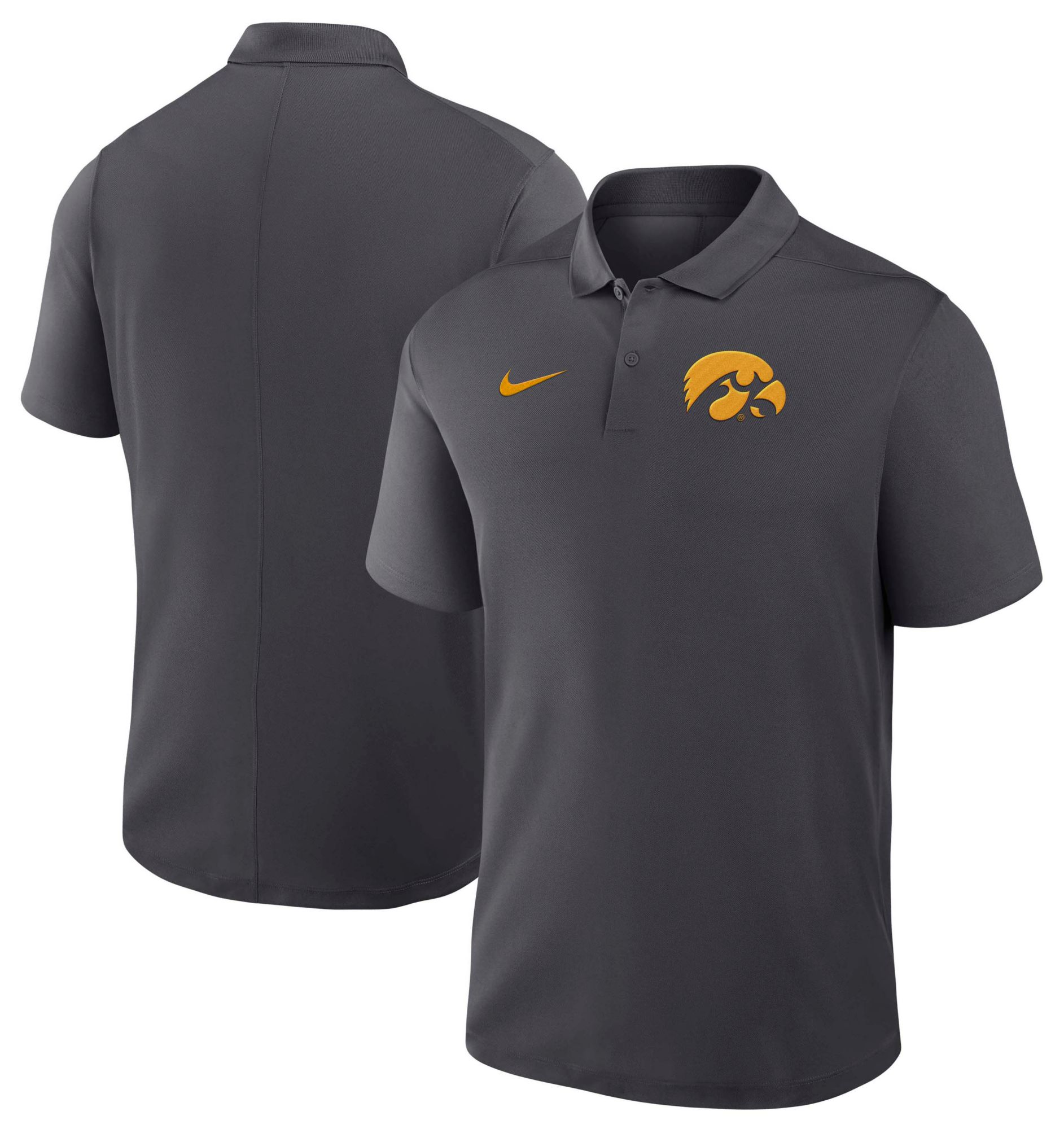 Nike Men's Iowa Hawkeyes Anthracite Victory Polo product image