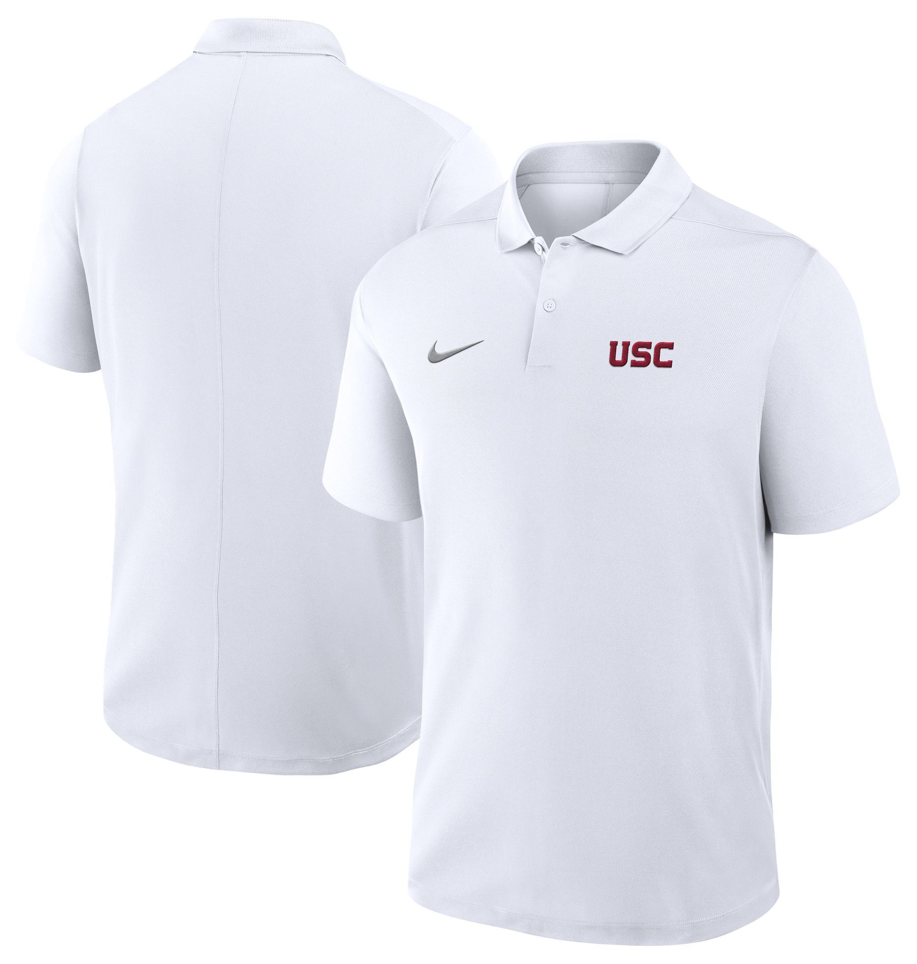Nike Men's USC Trojans White Dri-FIT Victory Wordmark Polo product image