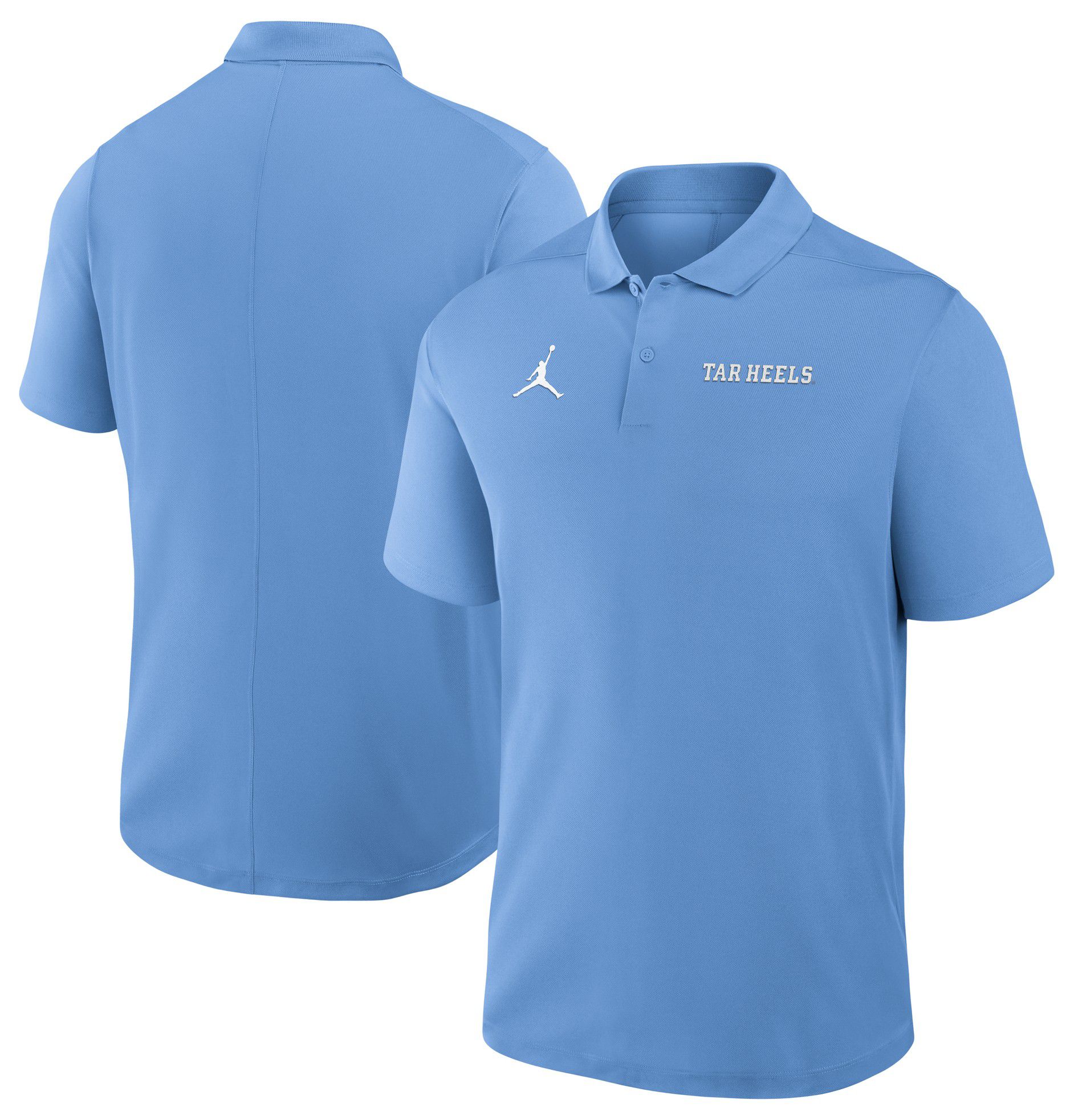 Jordan Men's North Carolina Tar Heels Blue Dri-FIT Victory Wordmark Polo product image