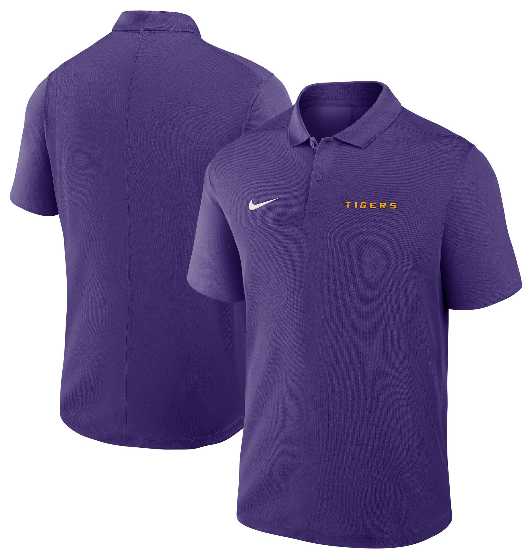 Nike Men's LSU Tigers Purple Dri-FIT Victory Wordmark Polo product image