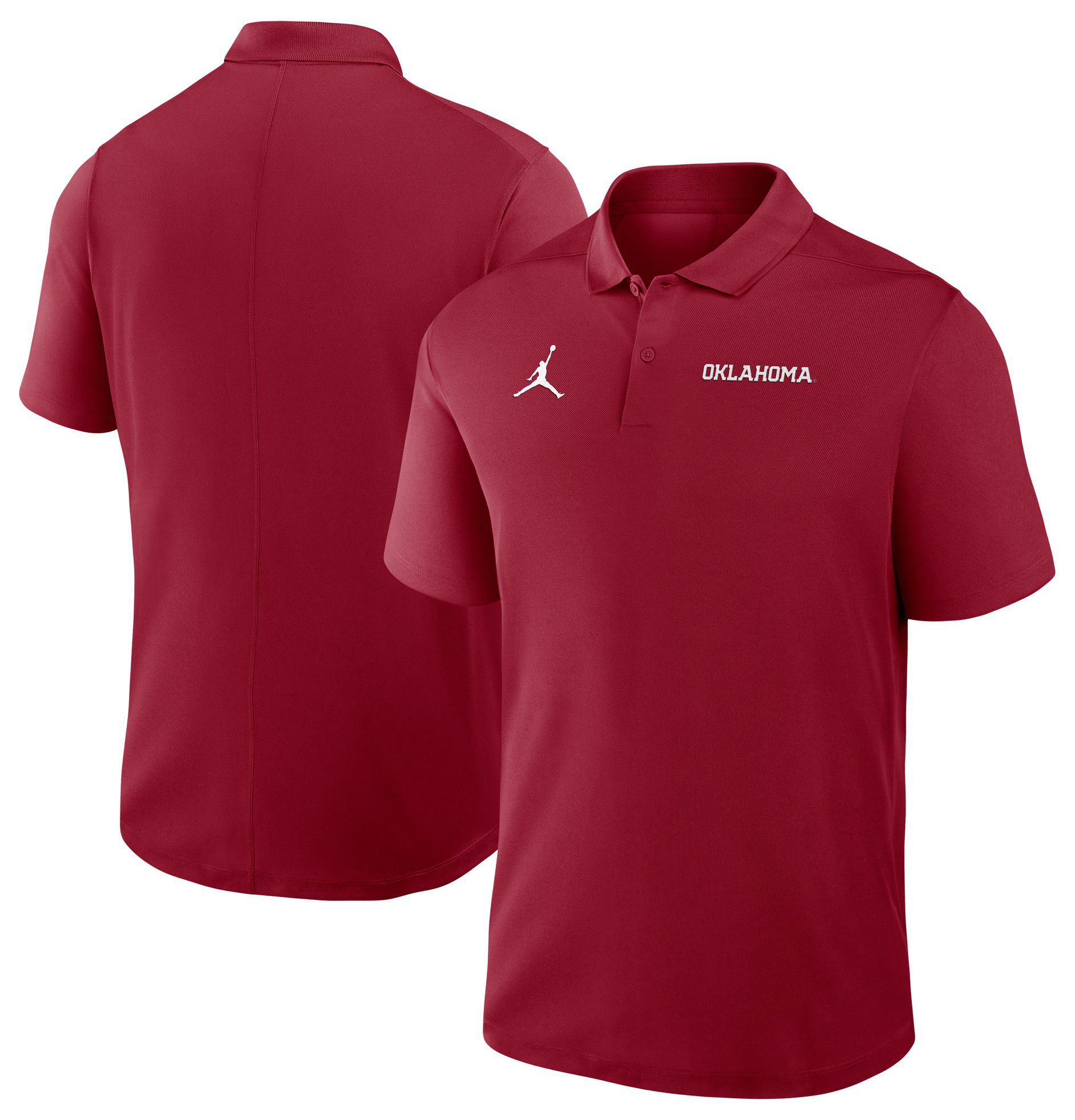 Jordan Men's Oklahoma Sooners Crimson Dri-FIT Victory Wordmark Polo product image