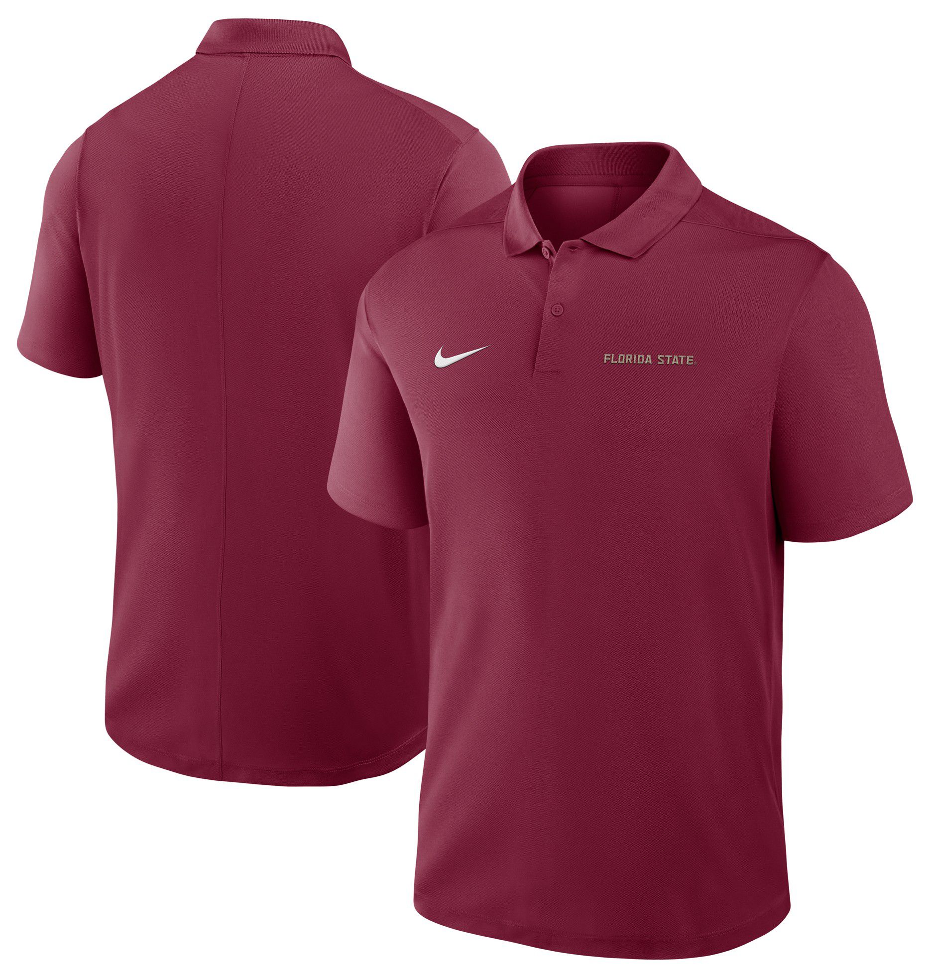 Nike Men's Florida State Seminoles Maroon Dri-FIT Victory Wordmark Polo product image