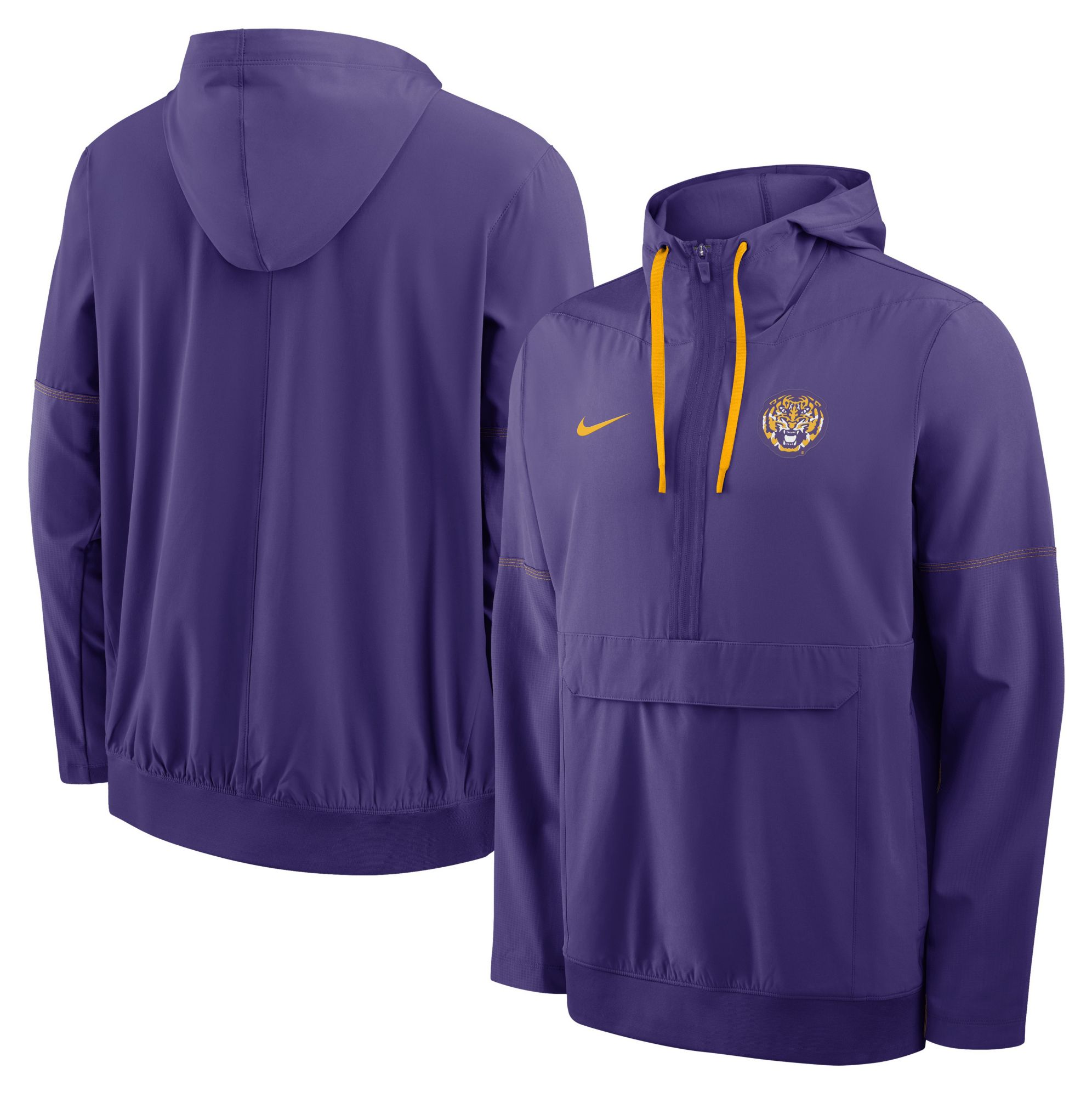 Nike Men's LSU Tigers Court Purple Gameday Player Anorak Jacket
