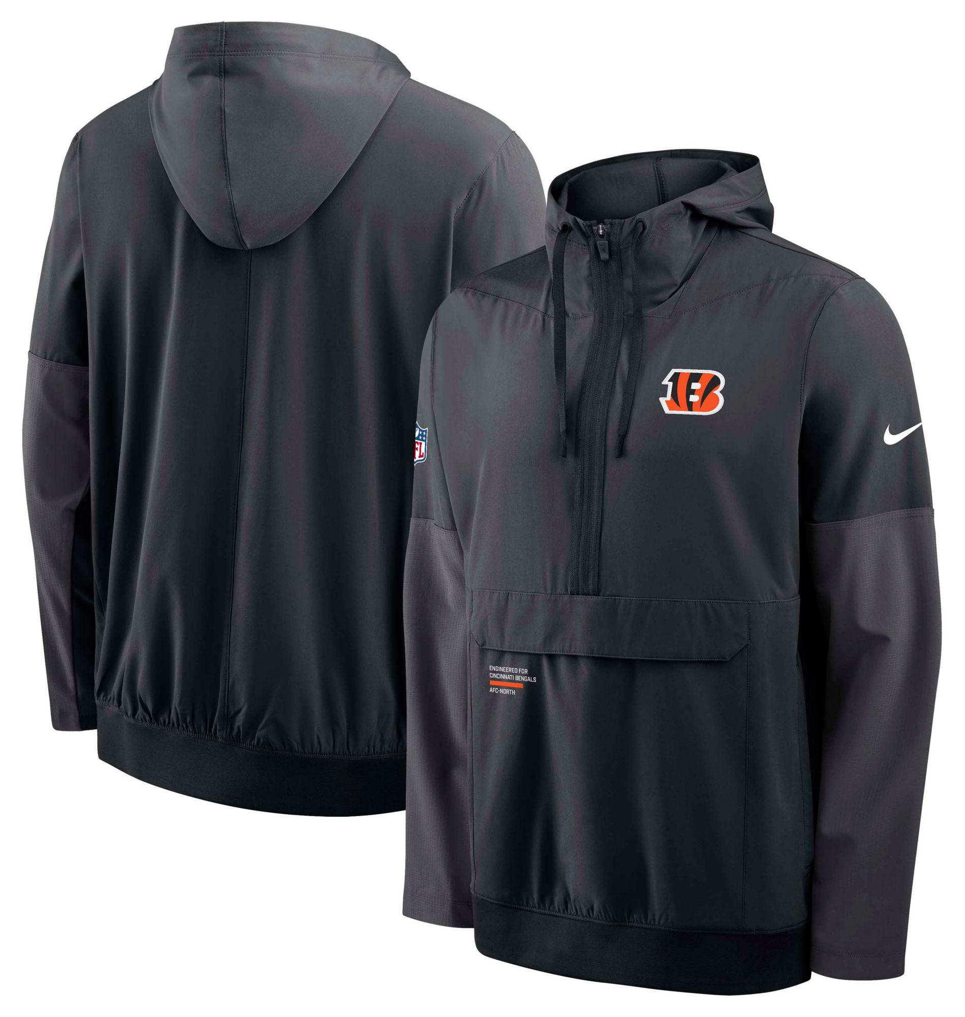 Nike Men's Cincinnati Bengals Black Logo Anorak product image