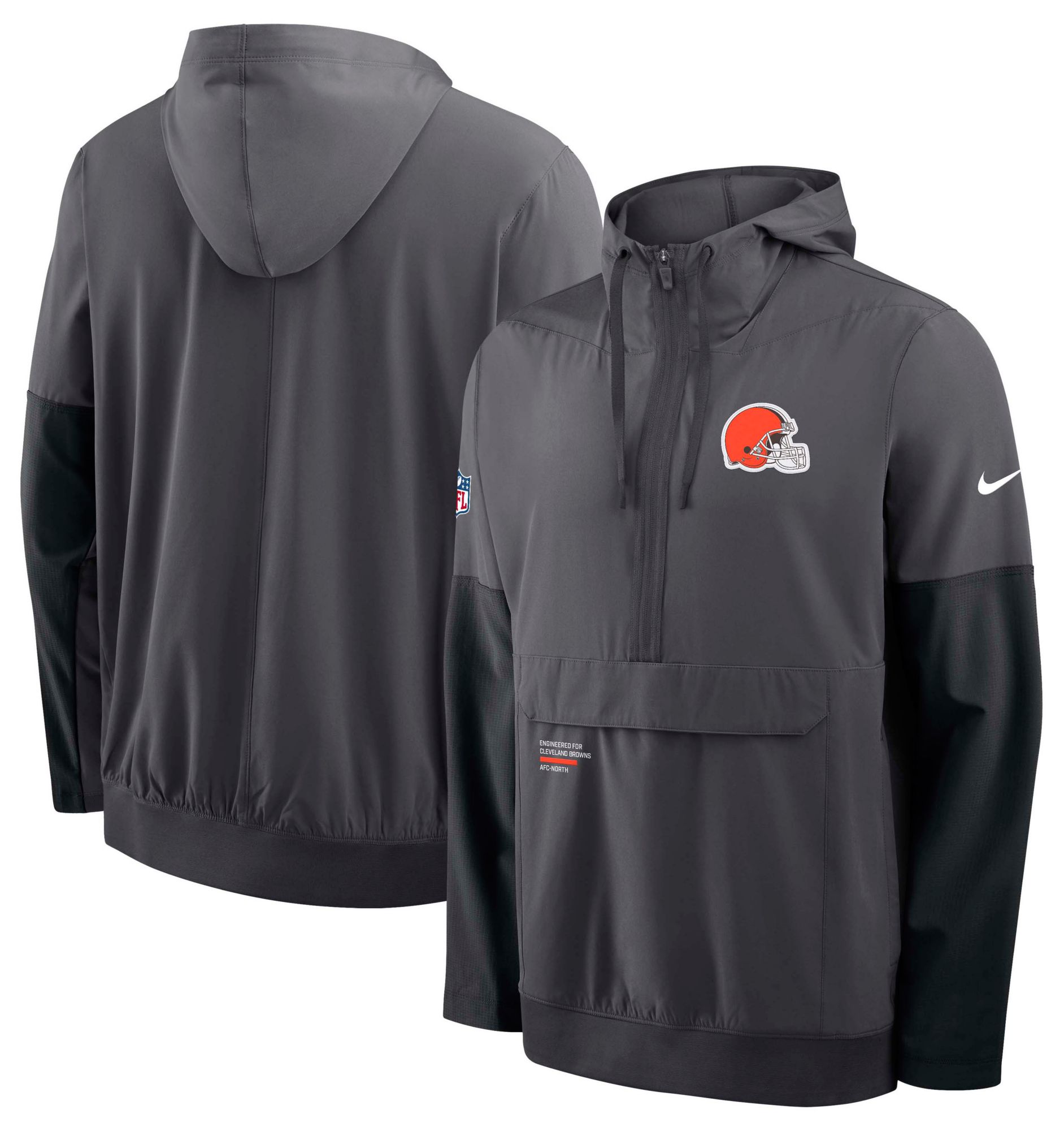 Nike Men's Cleveland Browns Anthracite Logo Anorak product image