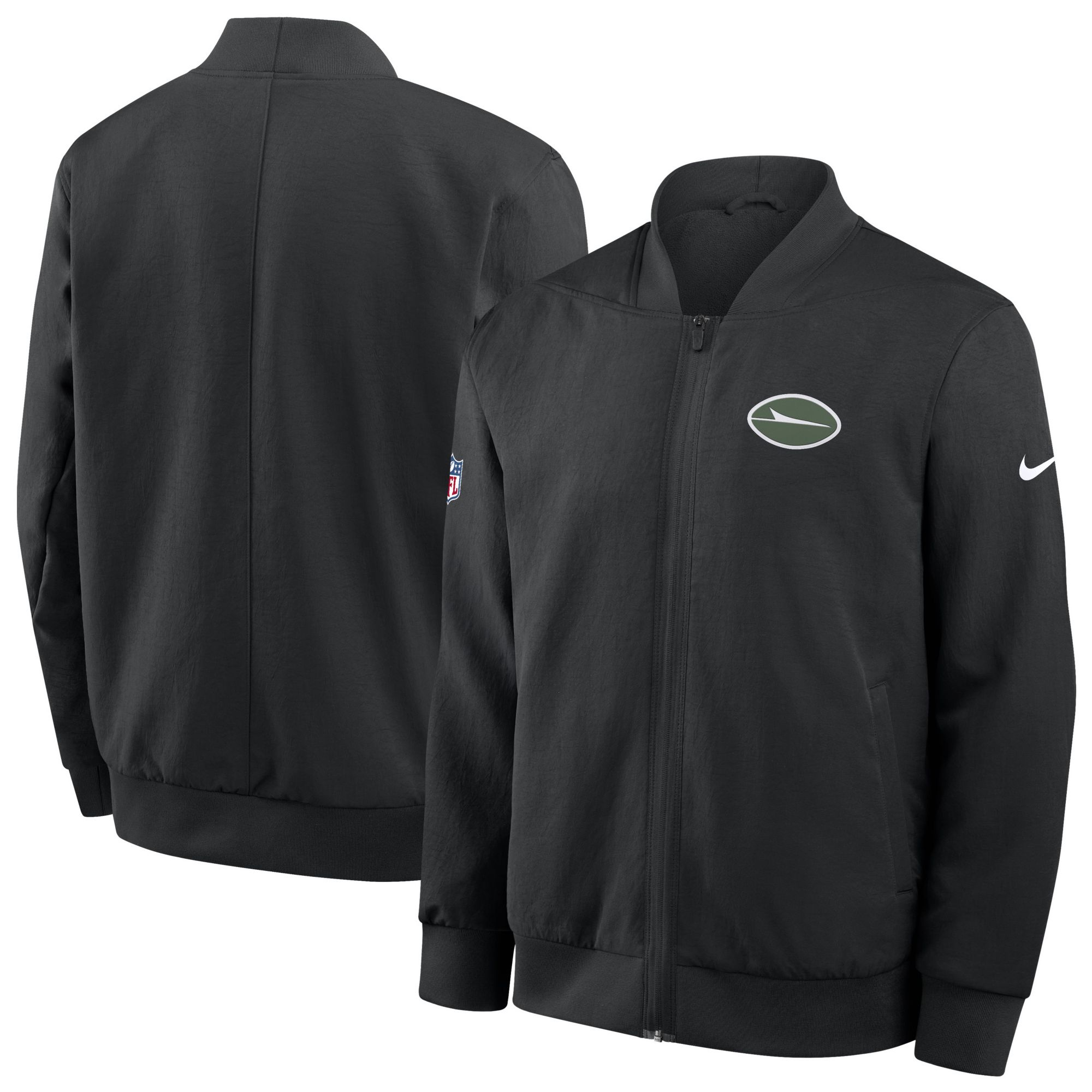 Nike Men's New York Jets Black Logo Bomber Jacket product image