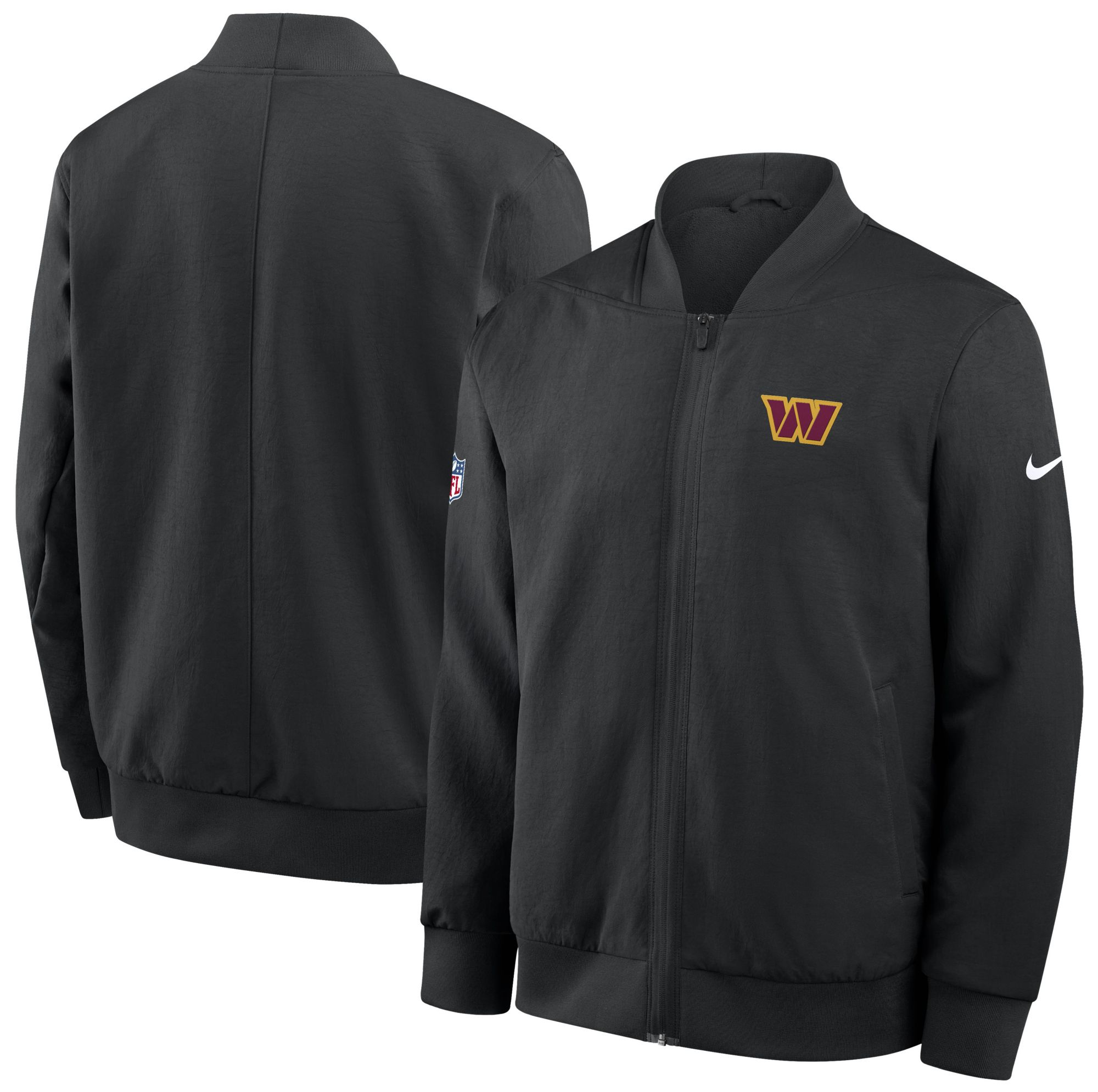 Nike Men's Washington Commanders Black Logo Bomber Jacket product image