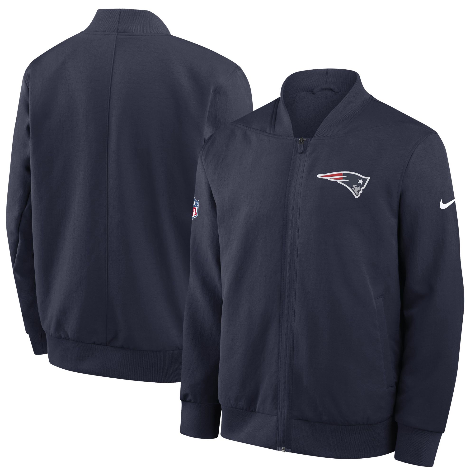 Nike Men's New England Patriots College Navy Logo Bomber Jacket product image