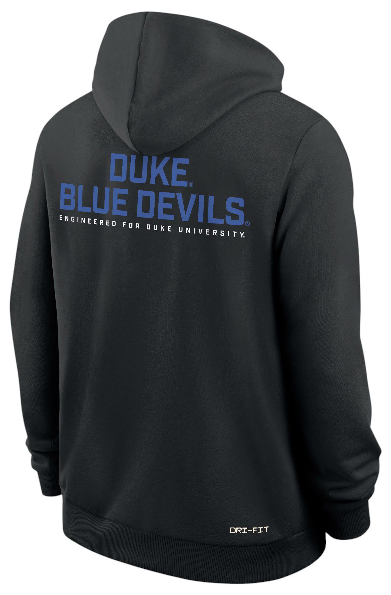 Nike Men's Duke Blue Devils Black Dri-FIT Sideline Full-Zip Hoodie product image