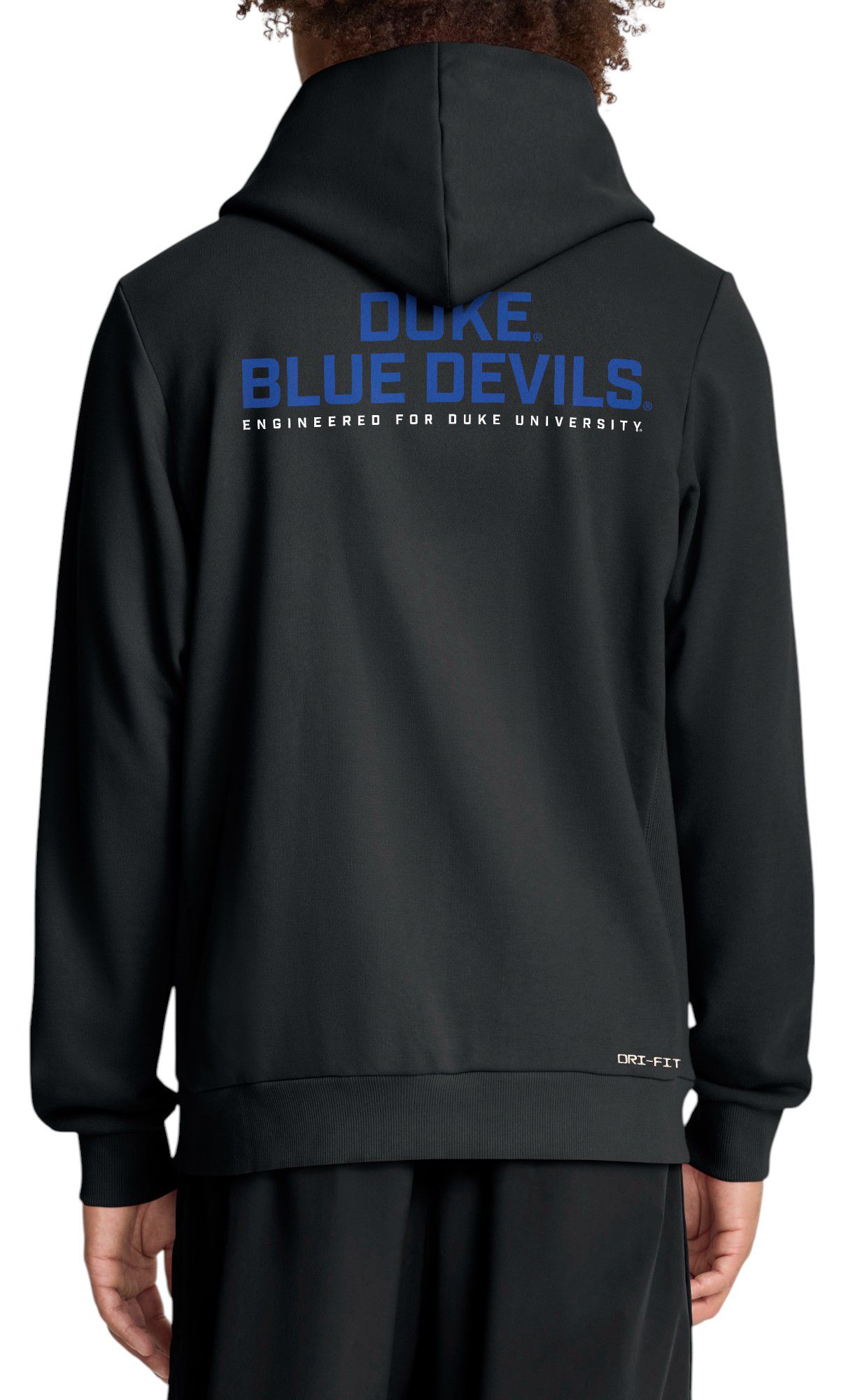 Nike Men's Duke Blue Devils Black Dri-FIT Sideline Full-Zip Hoodie product image