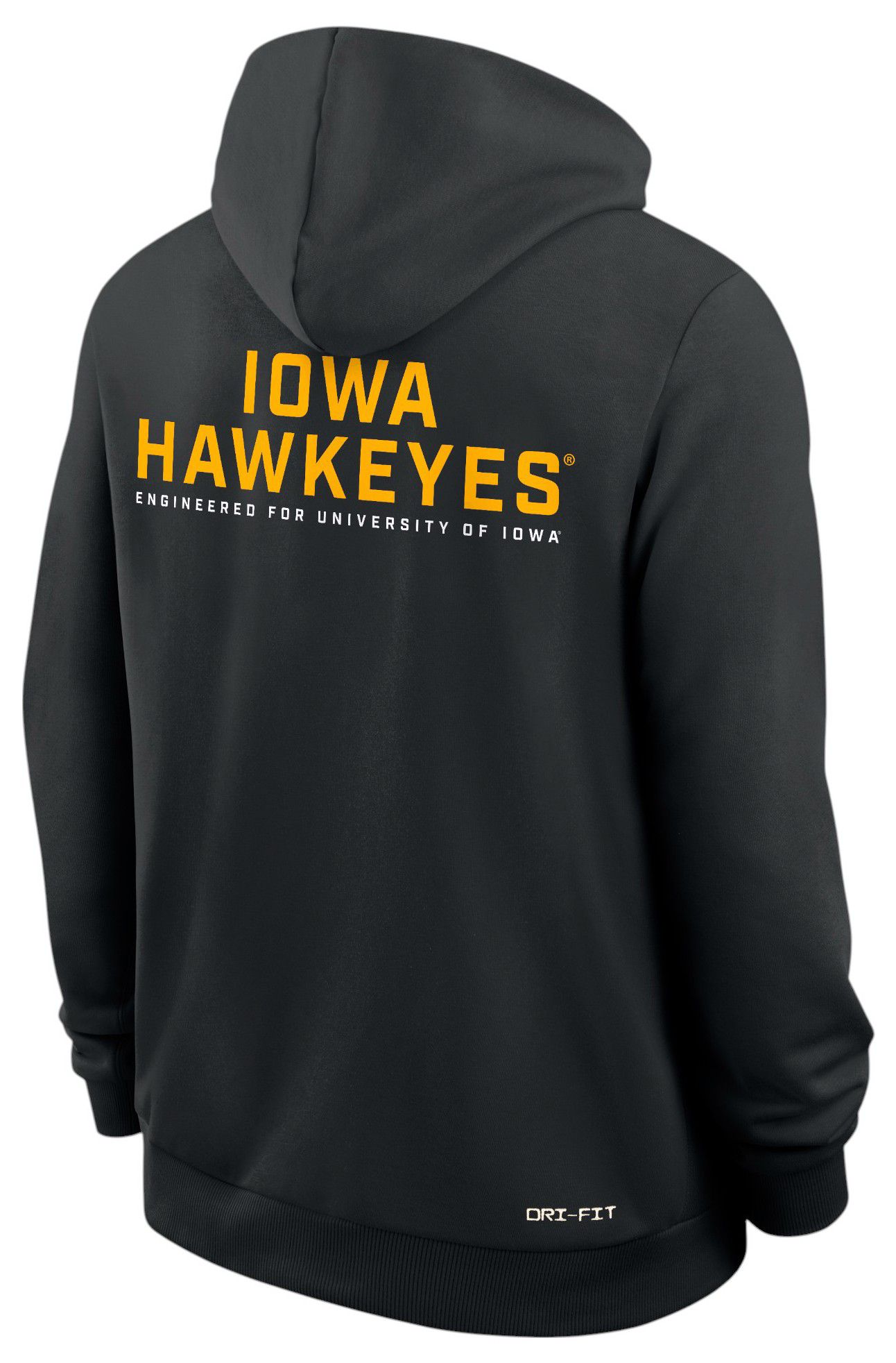 Nike Men's Iowa Hawkeyes Black Dri-FIT Sideline Full-Zip Hoodie product image