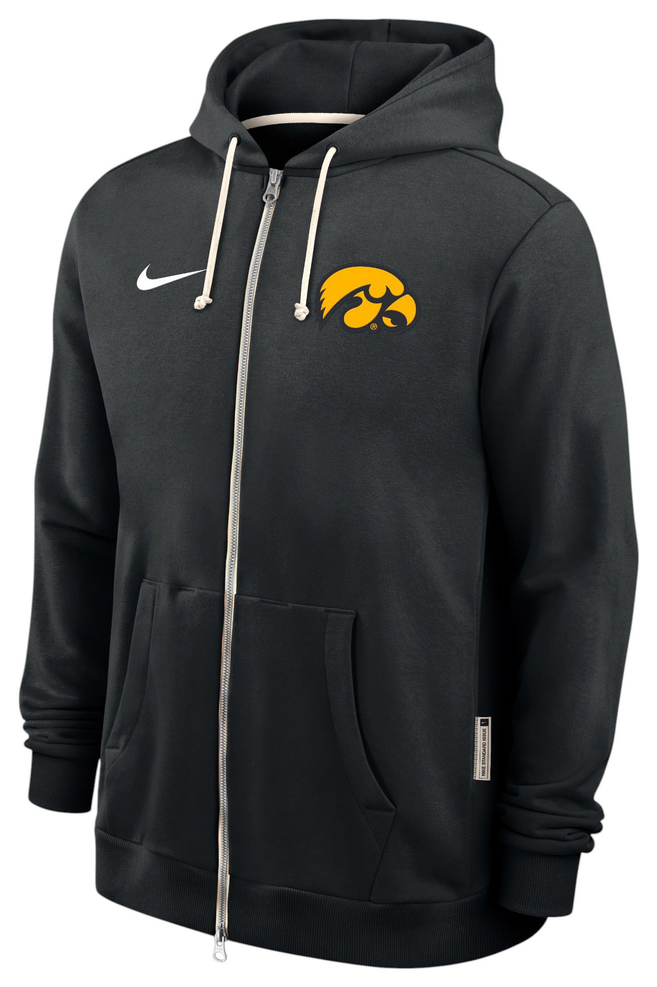 Nike Men's Iowa Hawkeyes Black Dri-FIT Sideline Full-Zip Hoodie product image