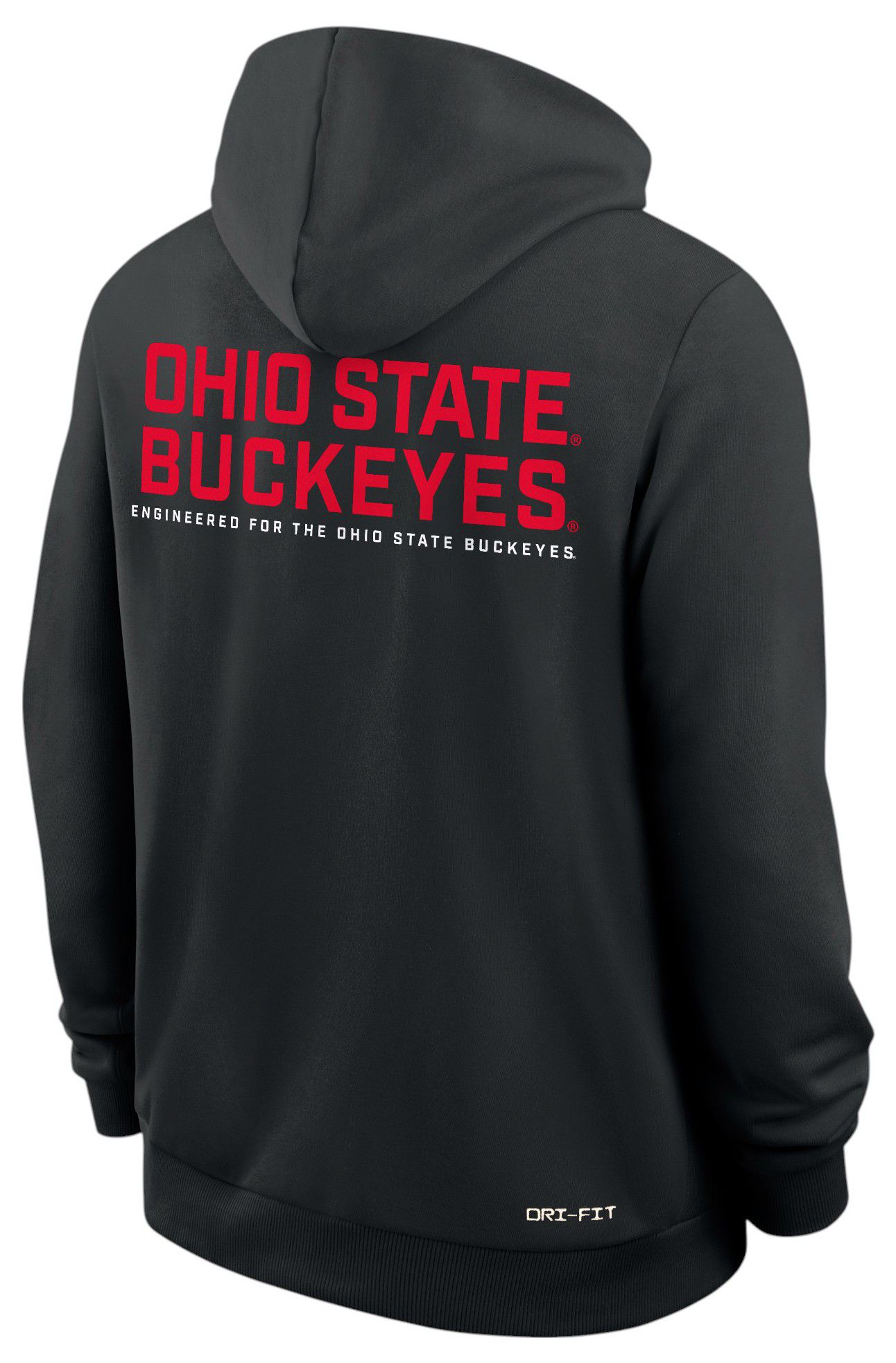 Nike Men's Ohio State Buckeyes Black Dri-FIT Sideline Full-Zip Hoodie product image