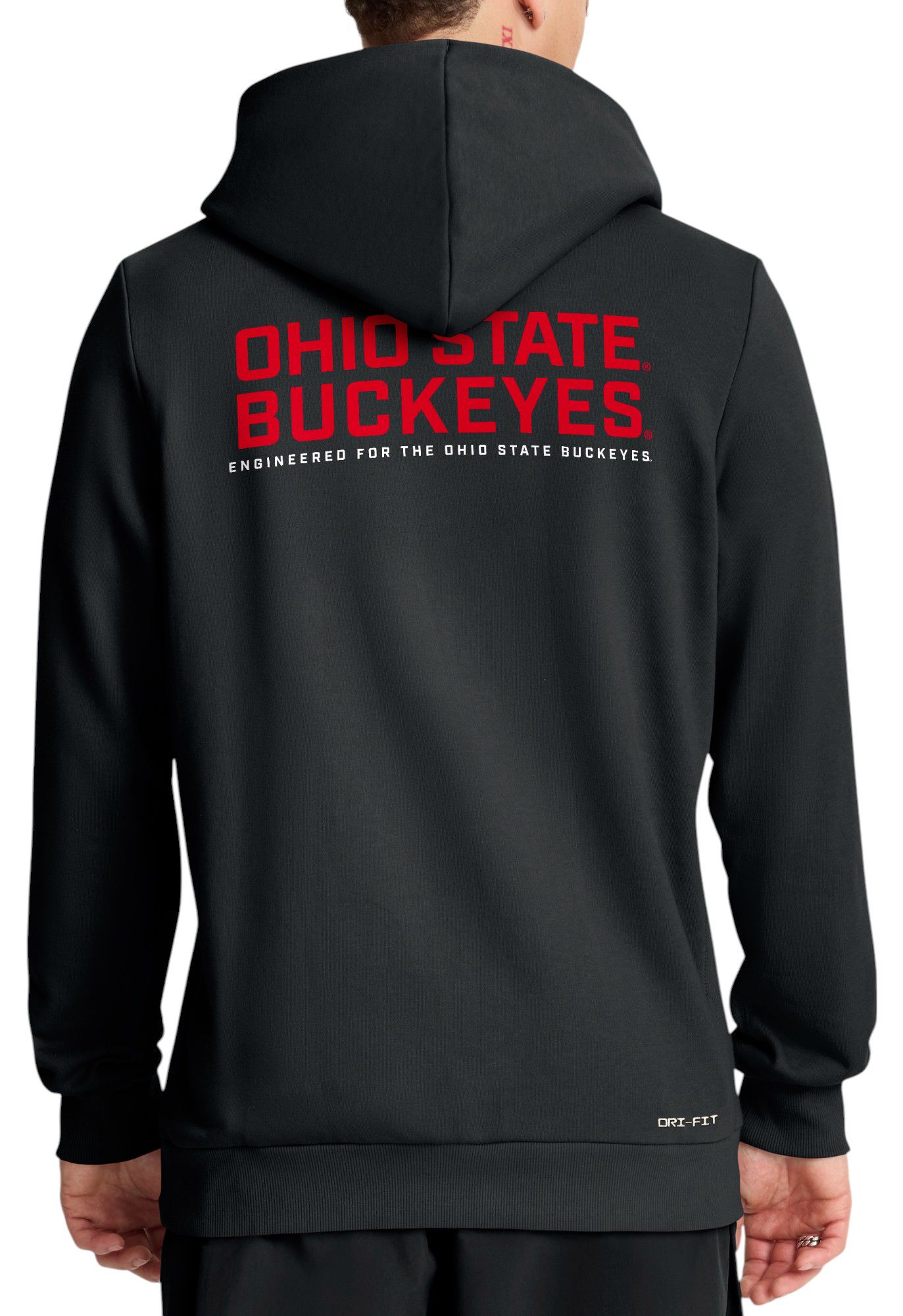 Nike Men's Ohio State Buckeyes Black Dri-FIT Sideline Full-Zip Hoodie product image