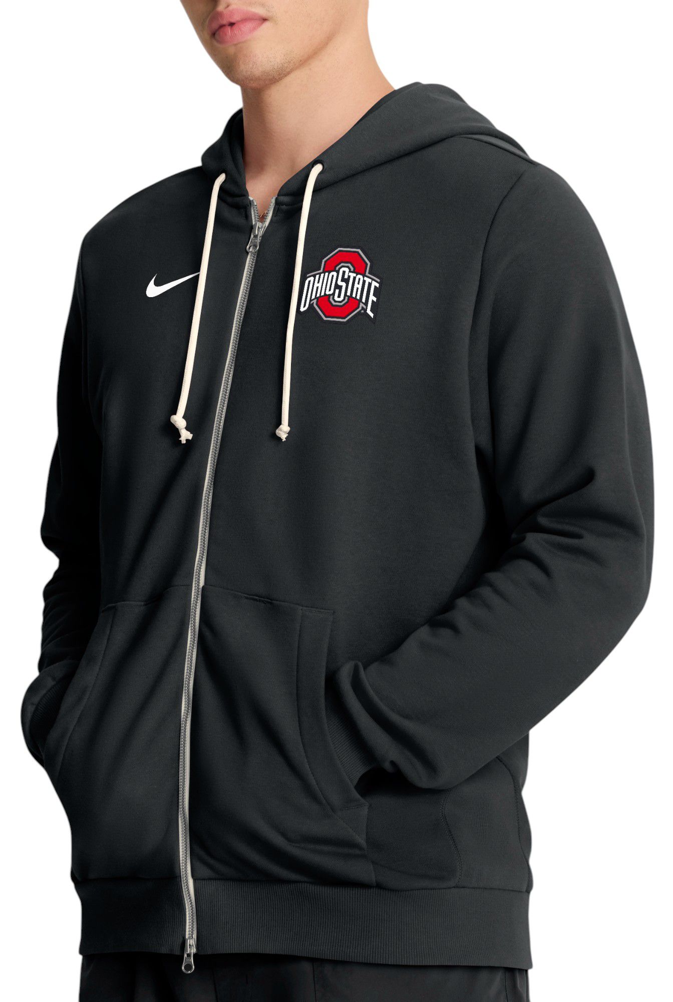 Nike Men's Ohio State Buckeyes Black Dri-FIT Sideline Full-Zip Hoodie product image