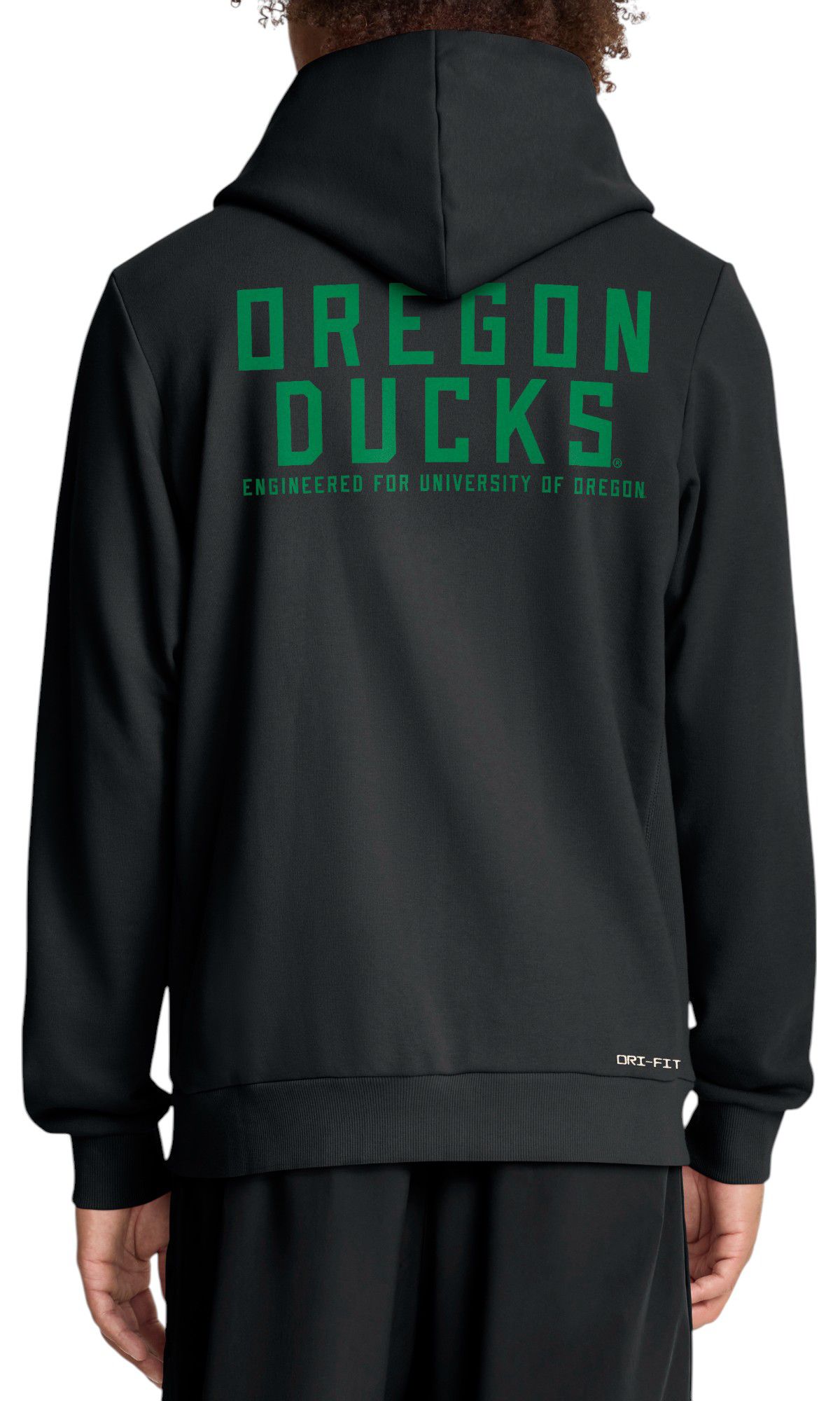 Nike Men's Oregon Ducks Black Dri-FIT Sideline Full-Zip Hoodie product image
