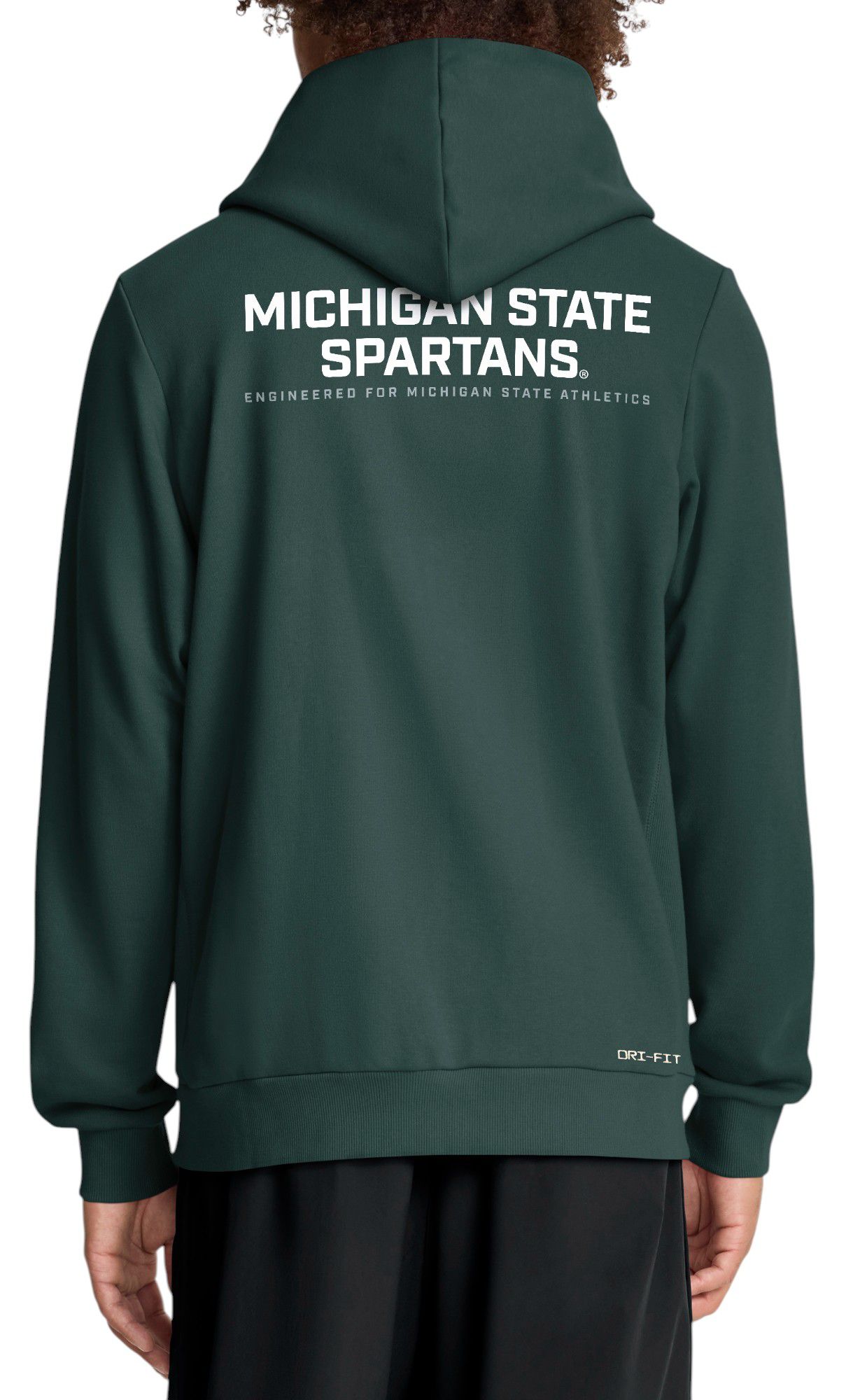 Nike Men's Michigan State Spartans Pro Green Dri-FIT Sideline Full-Zip Hoodie product image