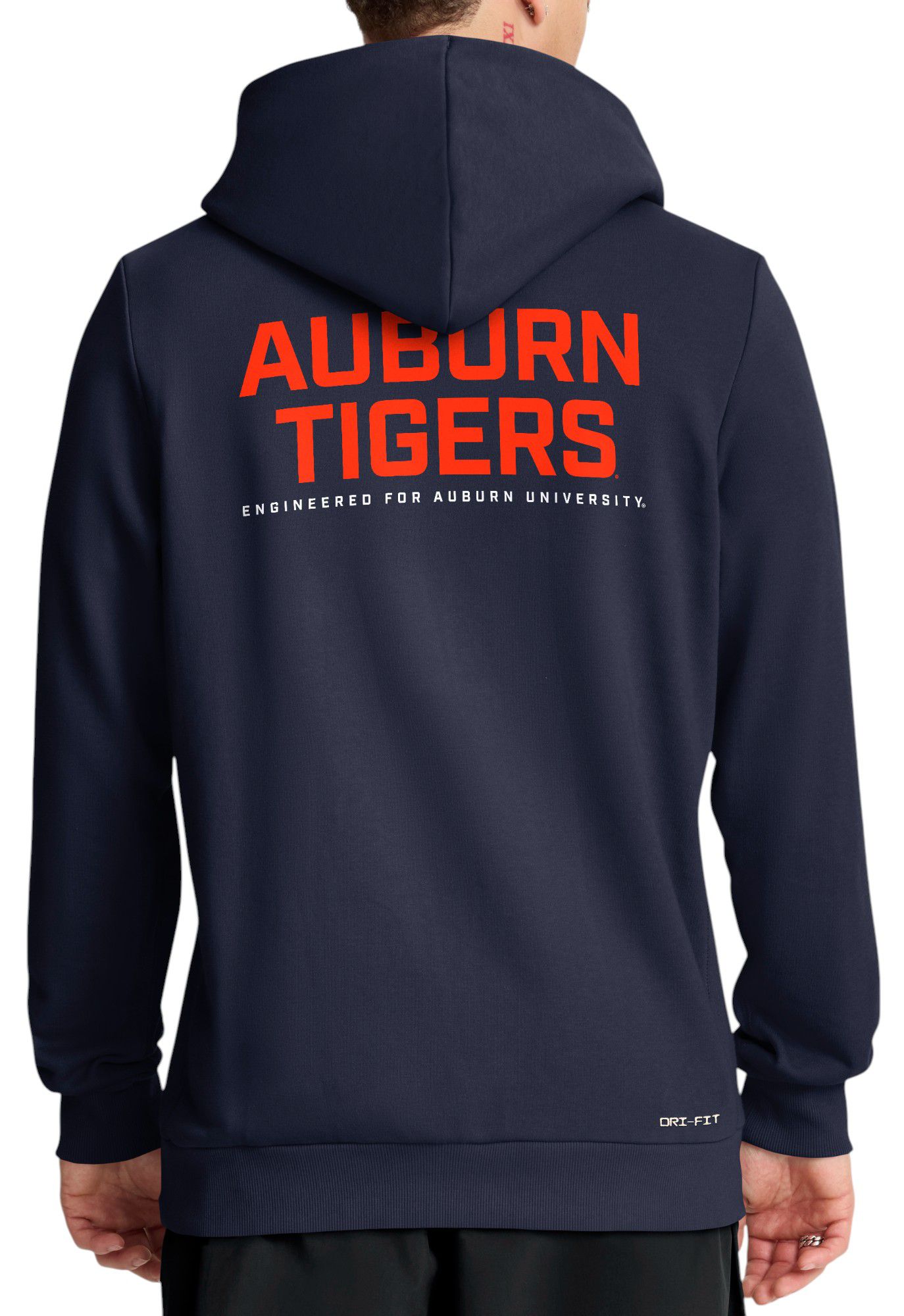 Nike Men's Auburn Tigers College Navy Dri-FIT Sideline Full-Zip Hoodie product image