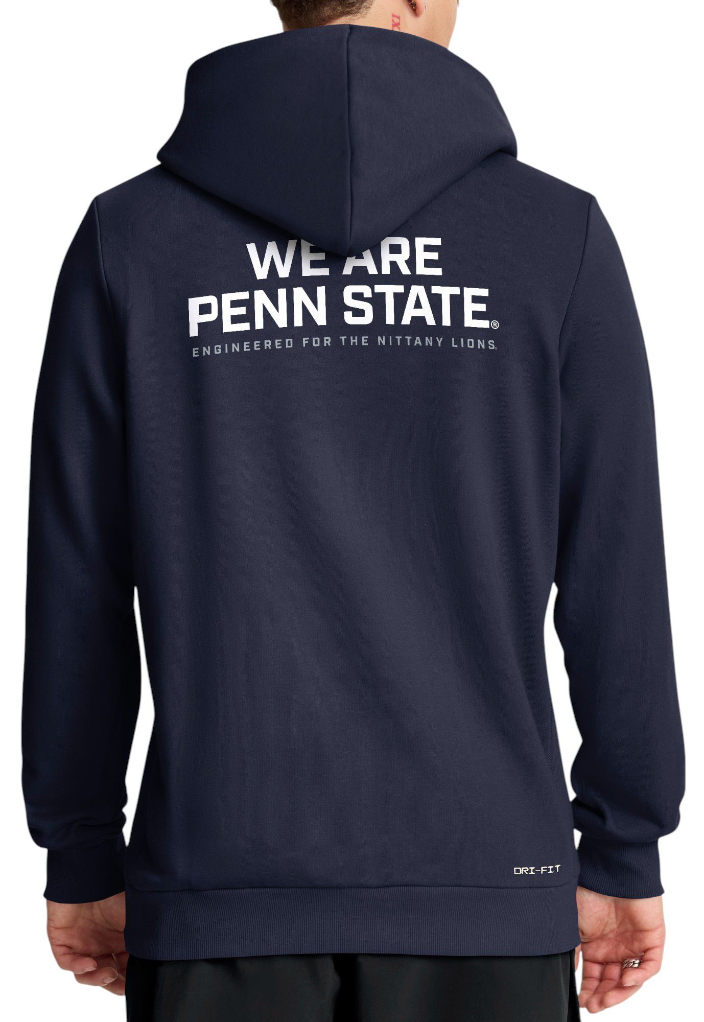 Nike Men's Penn State Nittany Lions College Navy Dri-FIT Sideline Full-Zip Hoodie product image