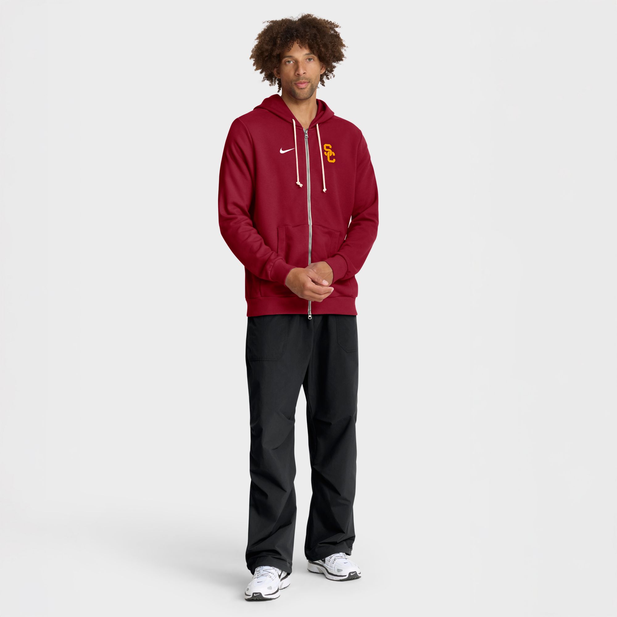 Nike Men's USC Trojans Team Crimson Dri-FIT Sideline Full-Zip Hoodie product image