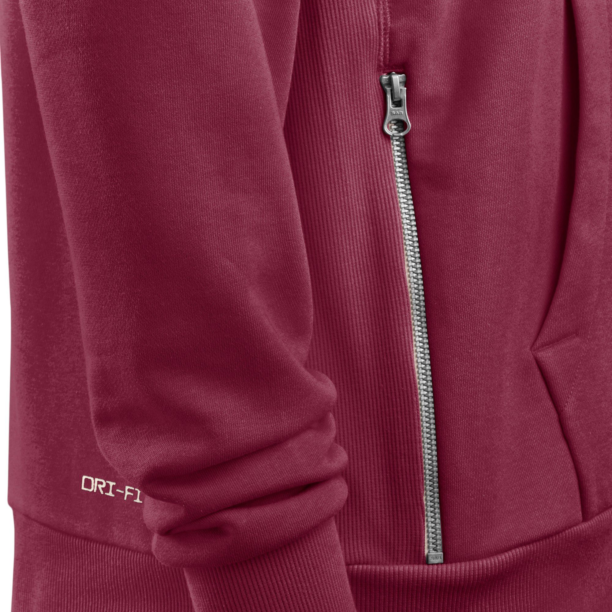 Nike Men's Florida State Seminoles Team Maroon Dri-FIT Sideline Full-Zip Hoodie product image