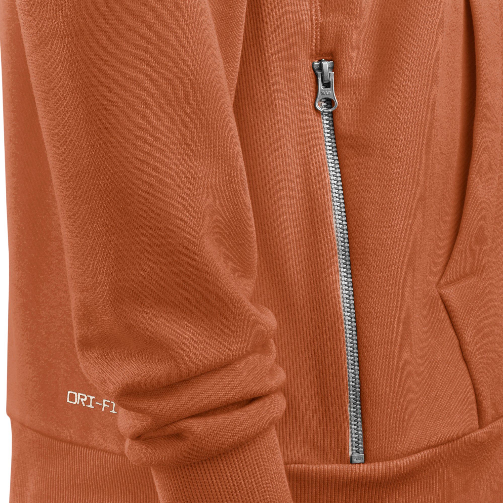 Nike Men's Texas Longhorns Desert Orange Dri-FIT Sideline Full-Zip Hoodie product image