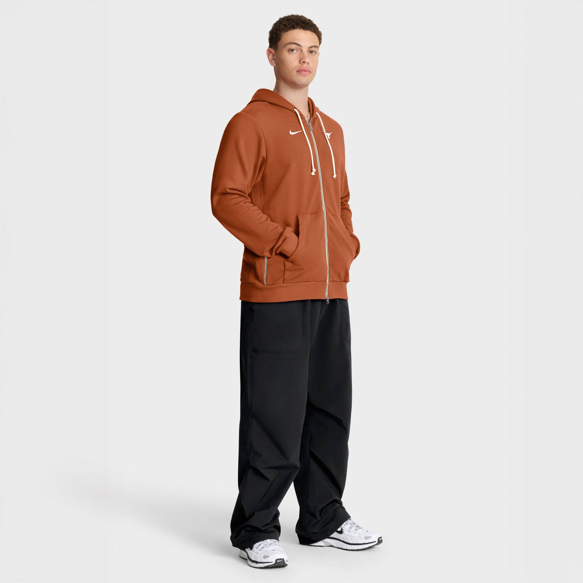 Nike Men's Texas Longhorns Desert Orange Dri-FIT Sideline Full-Zip Hoodie product image