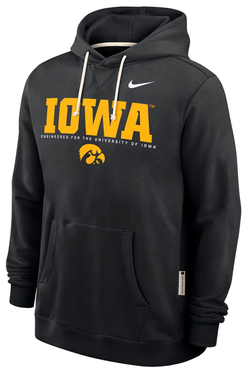 Nike Men's Iowa Hawkeyes Black Dri-FIT Standard Issue Pullover Hoodie product image