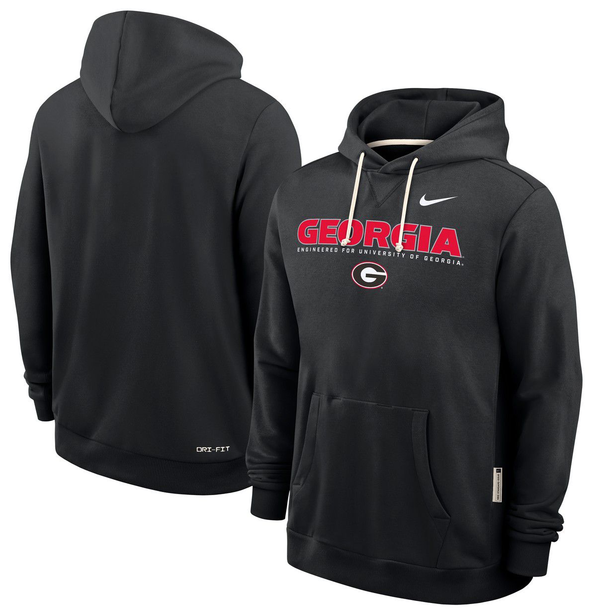Nike Men's Georgia Bulldogs Black Dri-FIT Standard Issue Pullover Hoodie product image
