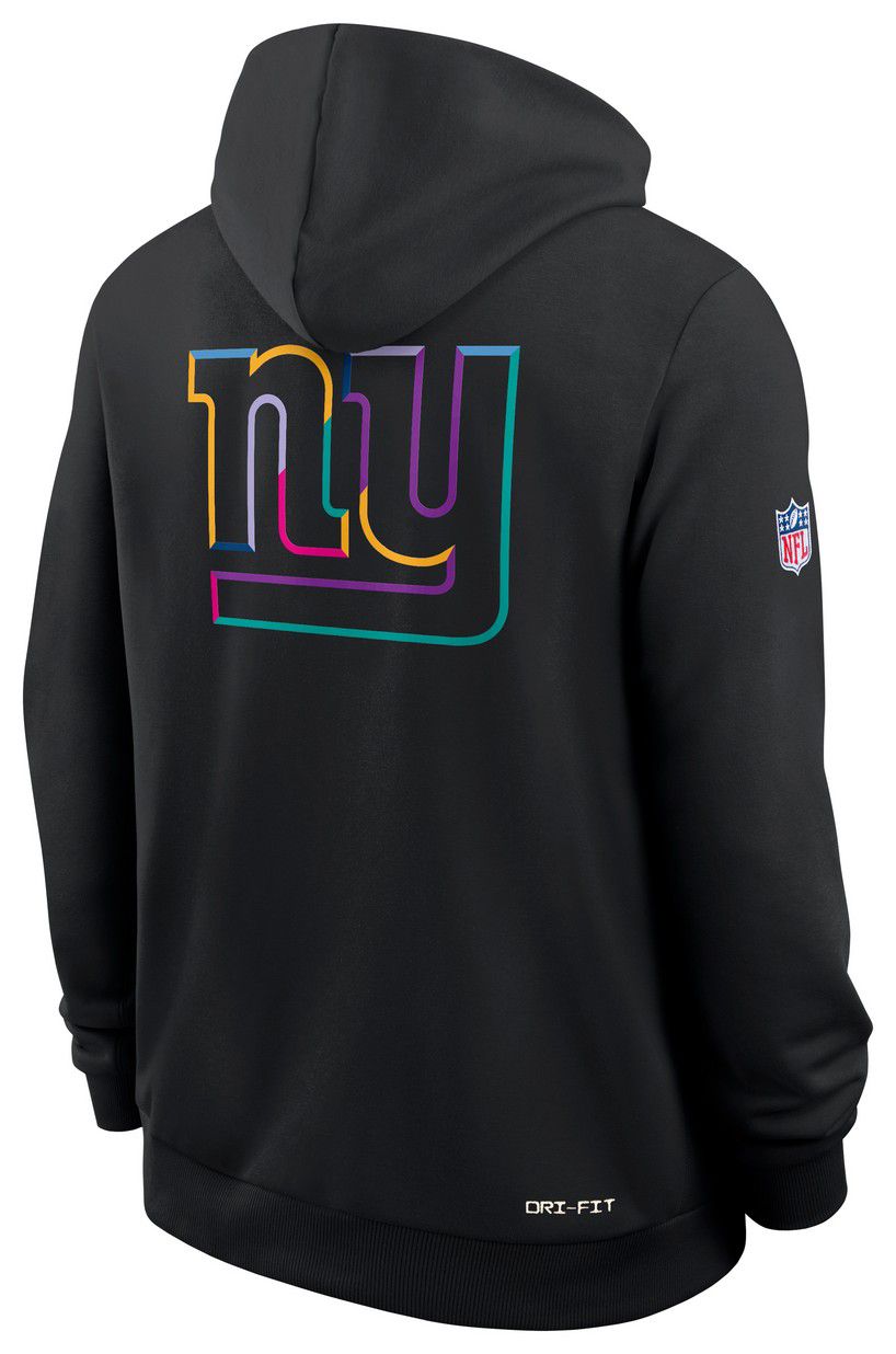 Nike Men's New York Giants Crucial Catch Black Sideline Standard Issue Dri-FIT Hoodie product image
